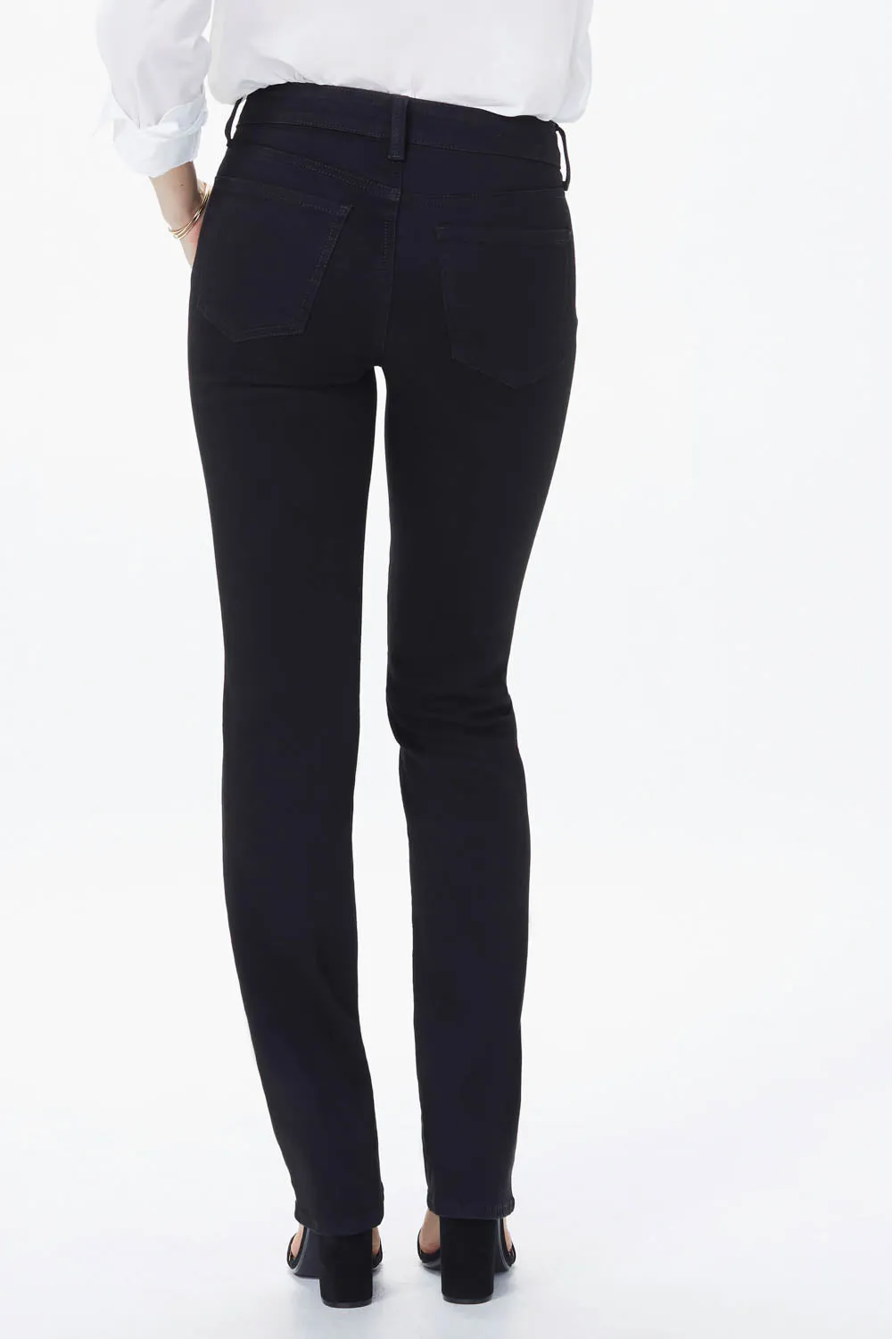Marilyn Straight Jeans In Petite - Black sold by NYDJ product image thumbnail 4