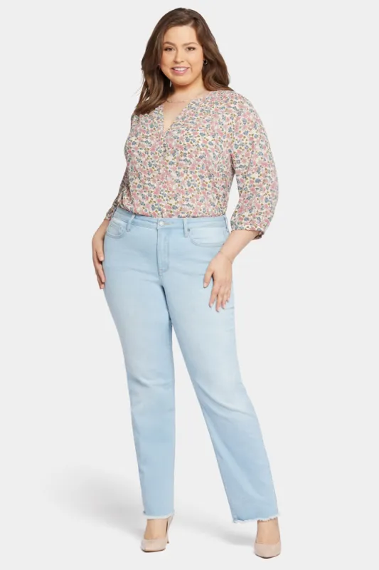 Bailey Relaxed Straight Jeans In Plus Size - Brightside sold by NYDJ