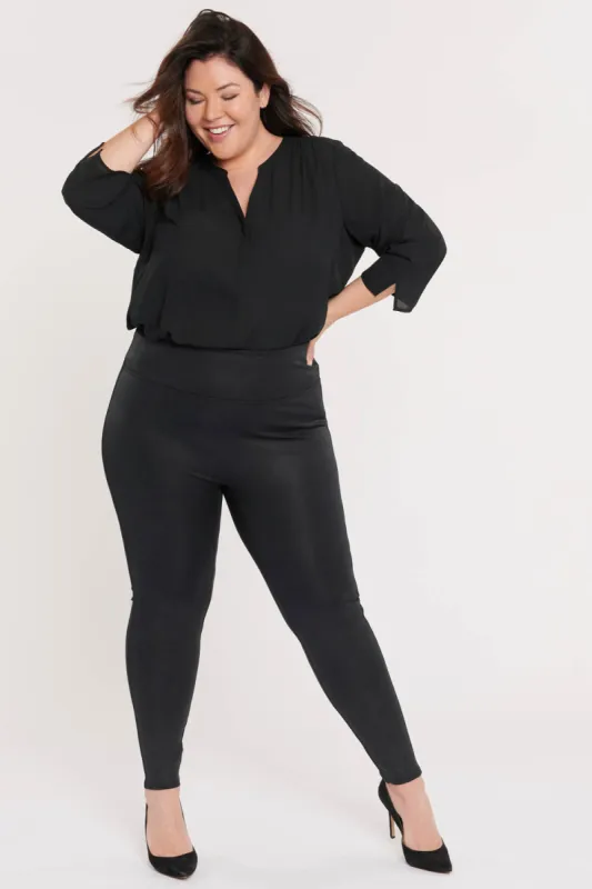 Pull-On Skinny Legging Pants In Plus Size - Jet Black sold by NYDJ