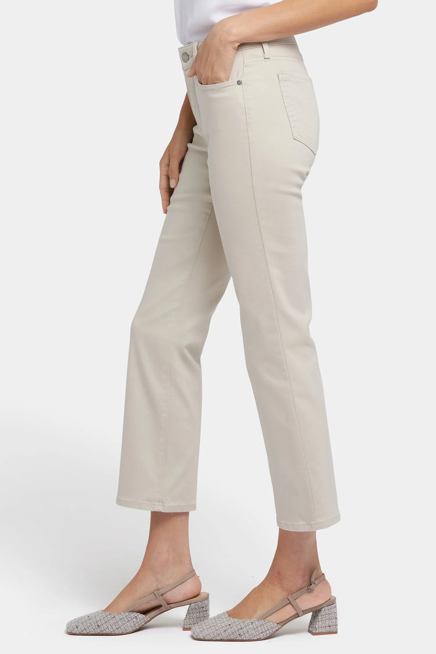 Marilyn Straight Ankle Jeans - Feather sold by NYDJ product image thumbnail 3