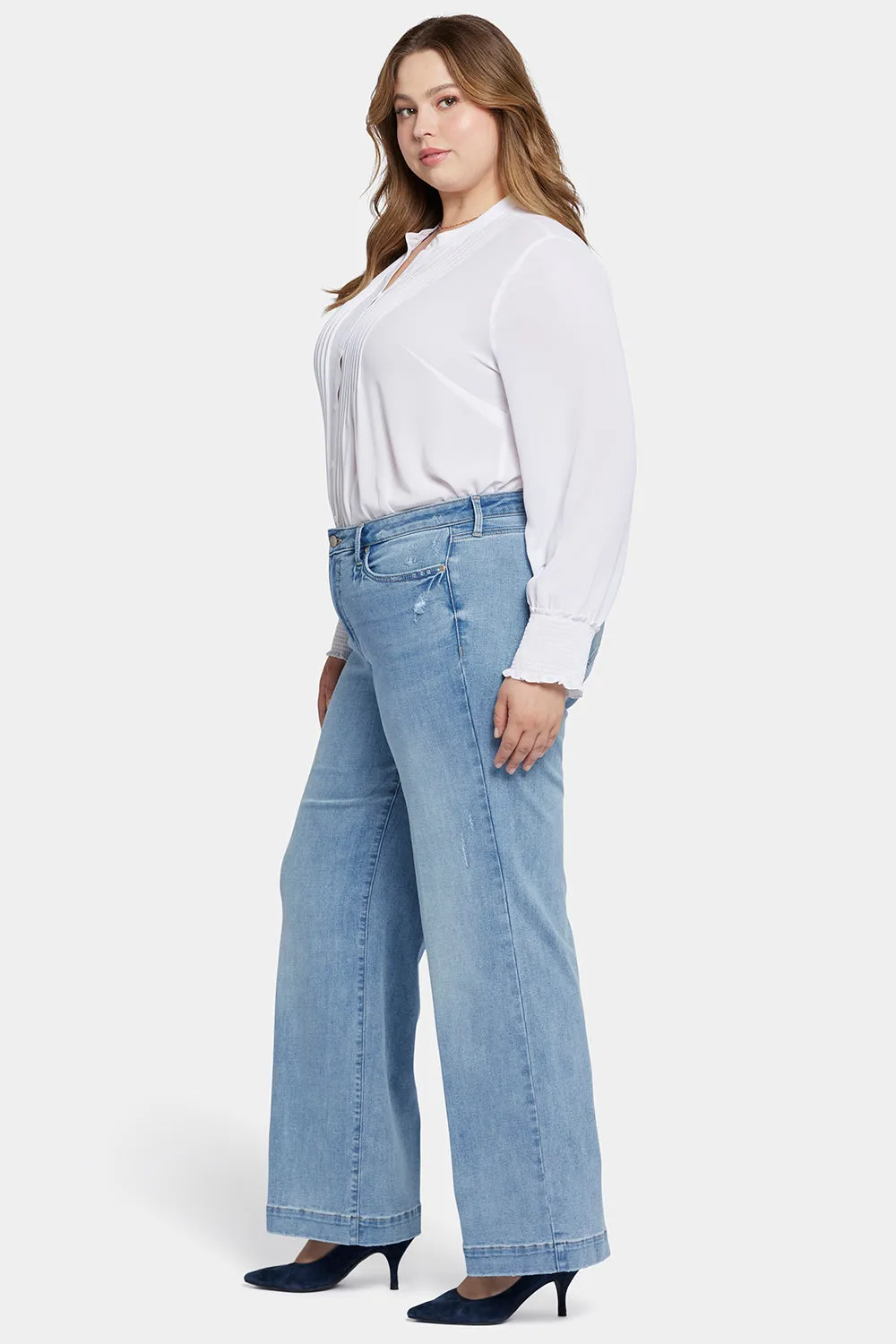 Teresa Wide Leg Jeans In Plus Size - Lakefront sold by NYDJ product image thumbnail 5