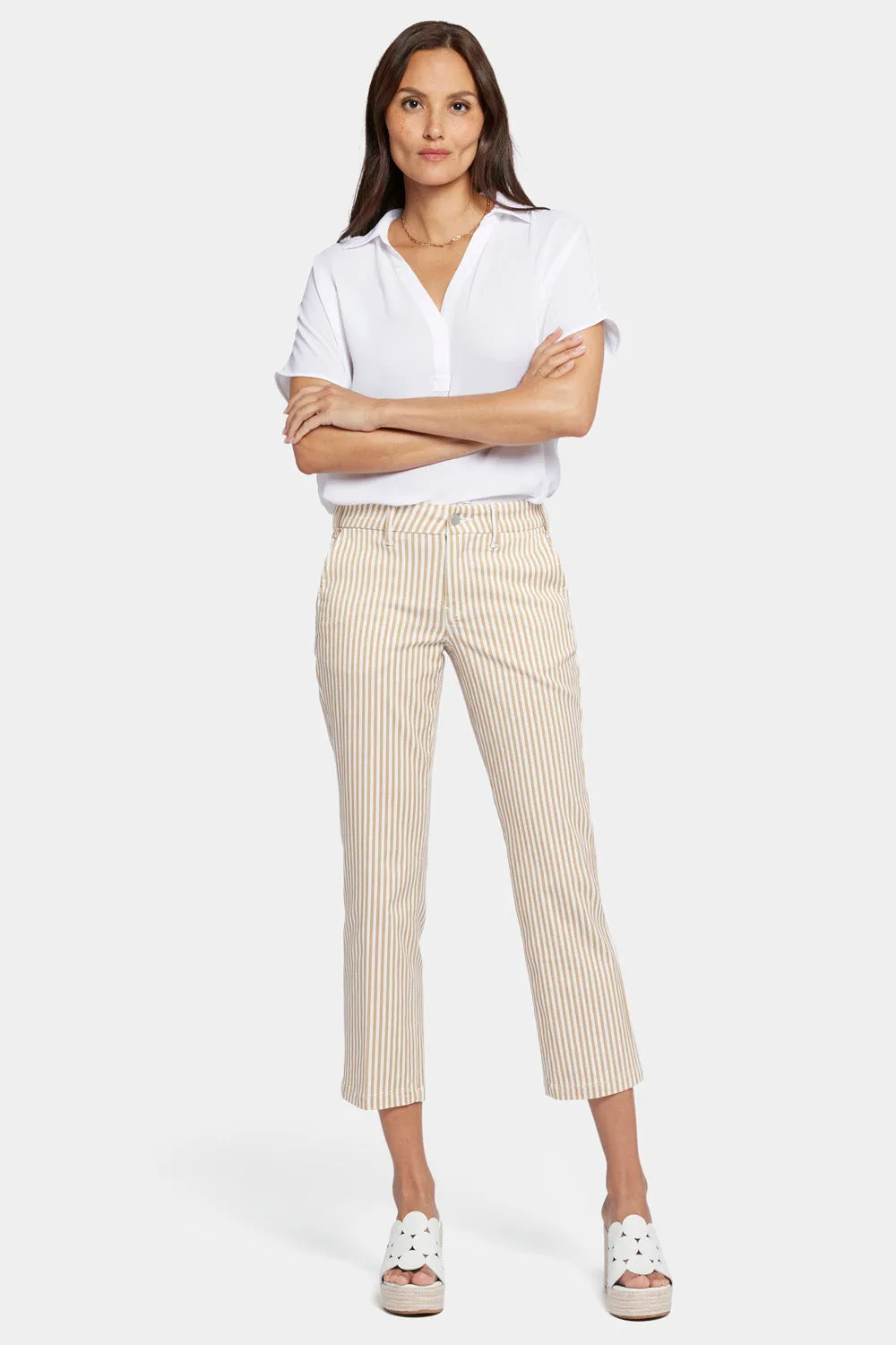 Straight Ankle Pants - Sunbird Stripe sold by NYDJ