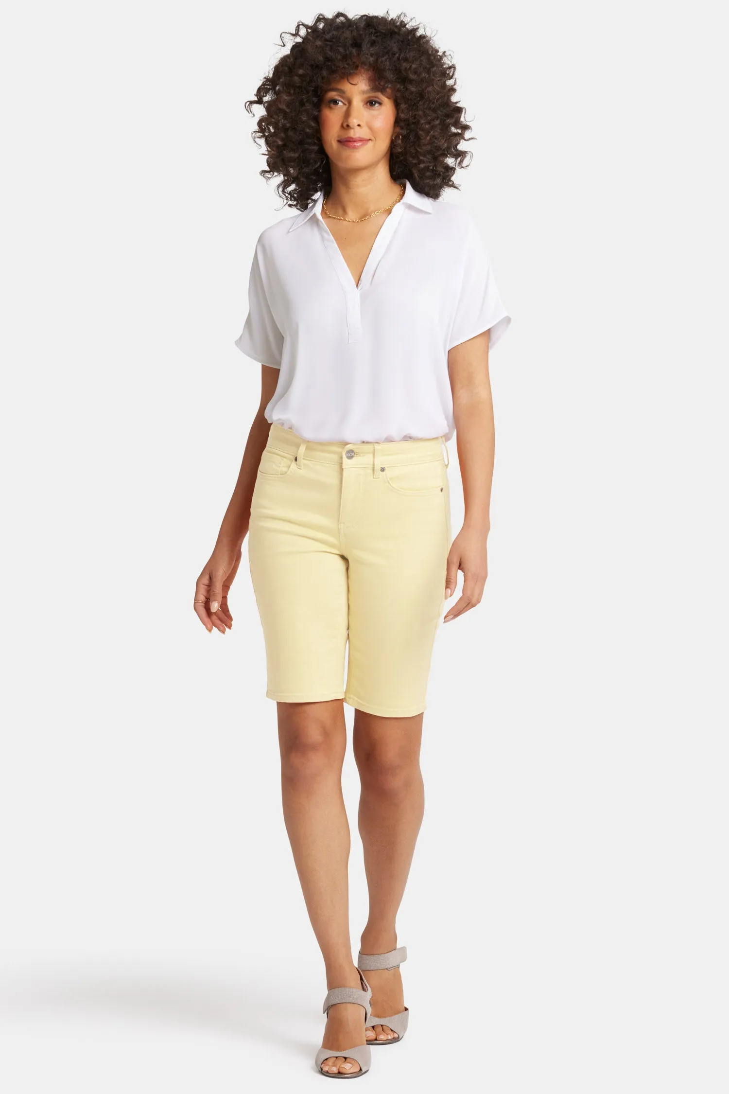 Briella 11 Inch Denim Shorts - Mimosa sold by NYDJ product image thumbnail 4