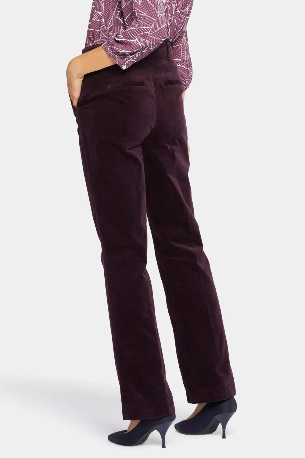 Straight Leg Trouser Pants - Eggplant sold by NYDJ product image thumbnail 2