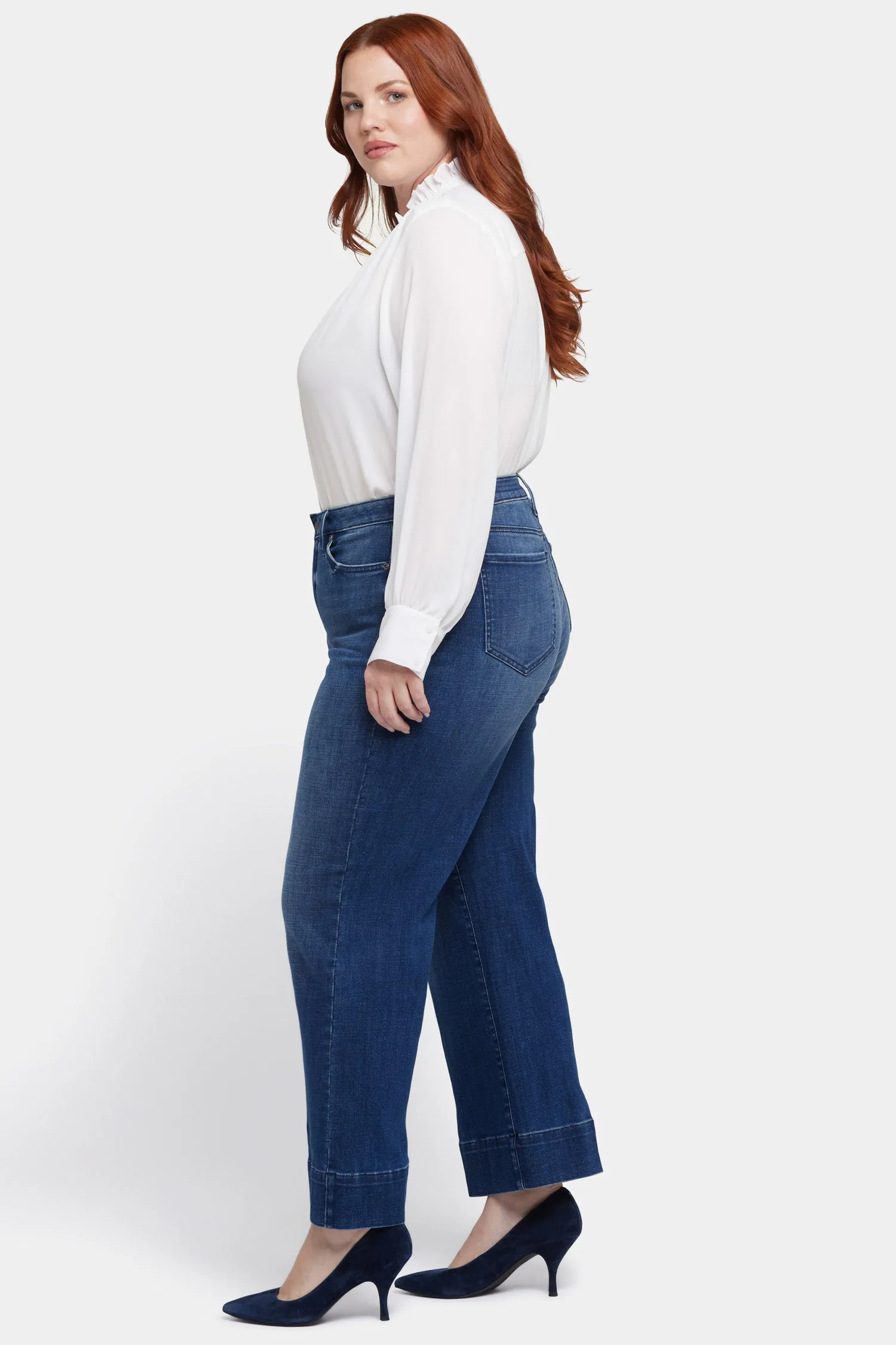 Teresa Wide Leg Ankle Jeans In Plus Size - Moonlight sold by NYDJ product image thumbnail 5