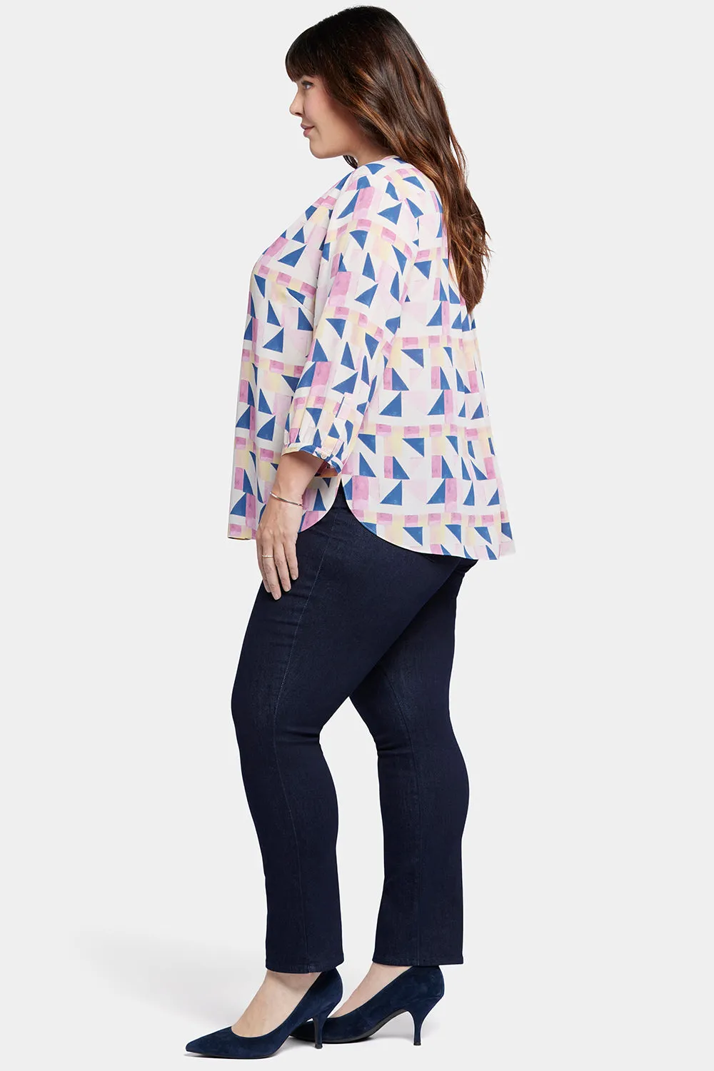 Pintuck Blouse In Plus Size - Marquette sold by NYDJ product image thumbnail 3