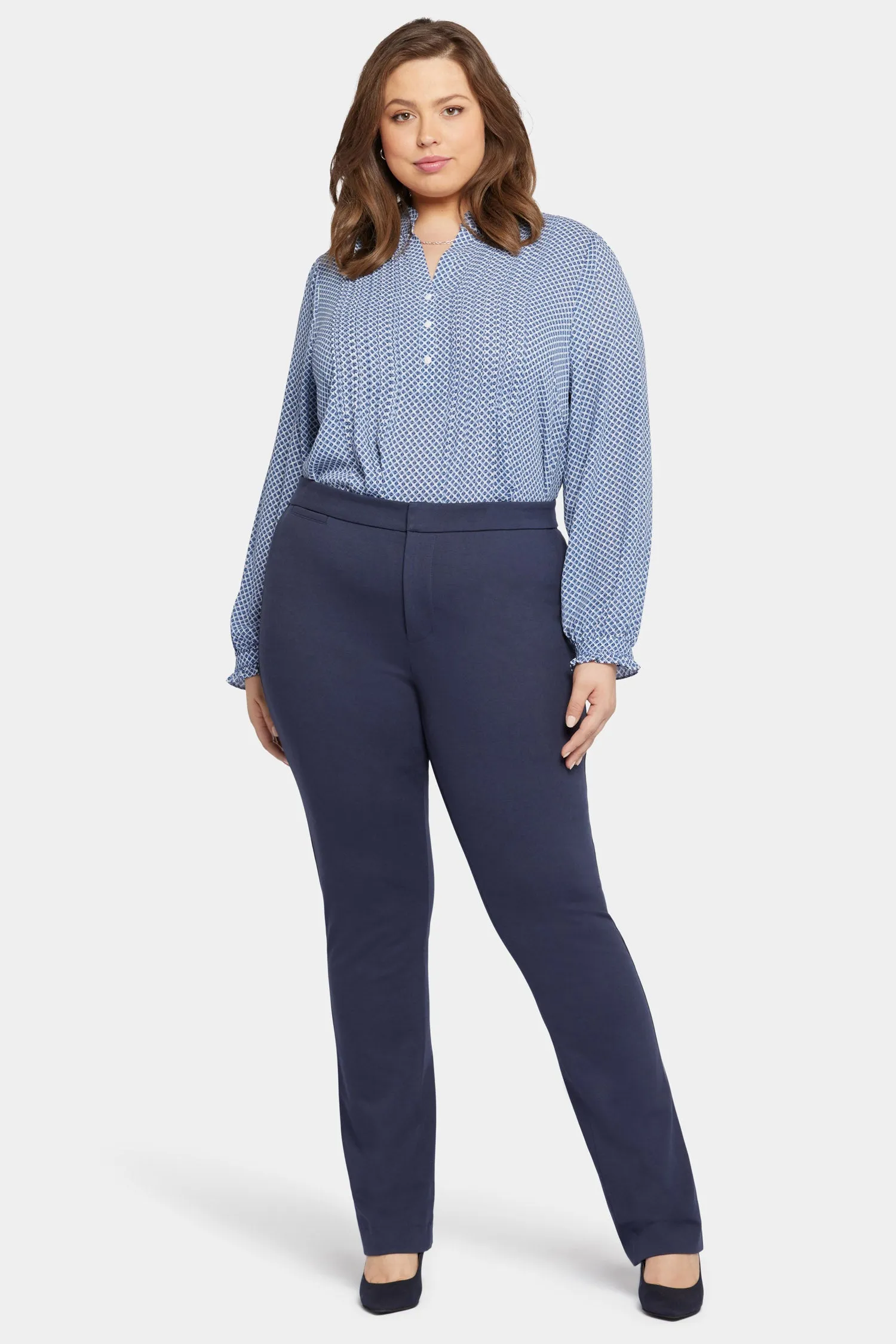 Slim Trouser Pants In Plus Size - Oxford Navy sold by NYDJ product image thumbnail 4