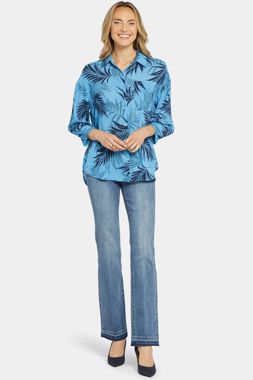 Zoey Blouse - Lake Palm sold by NYDJ product image thumbnail 5