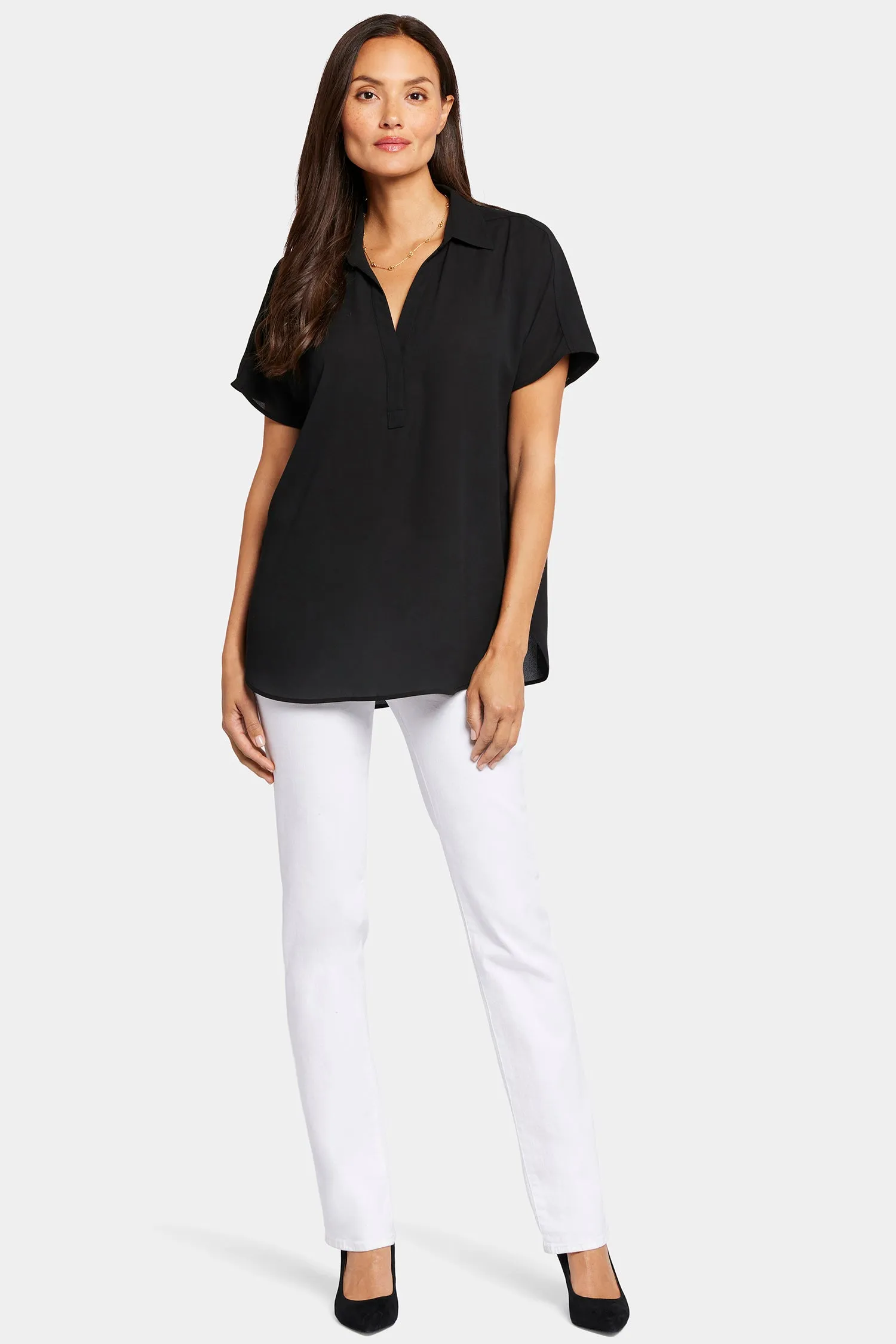 Becky Short Sleeved Blouse - Black sold by NYDJ product image thumbnail 5