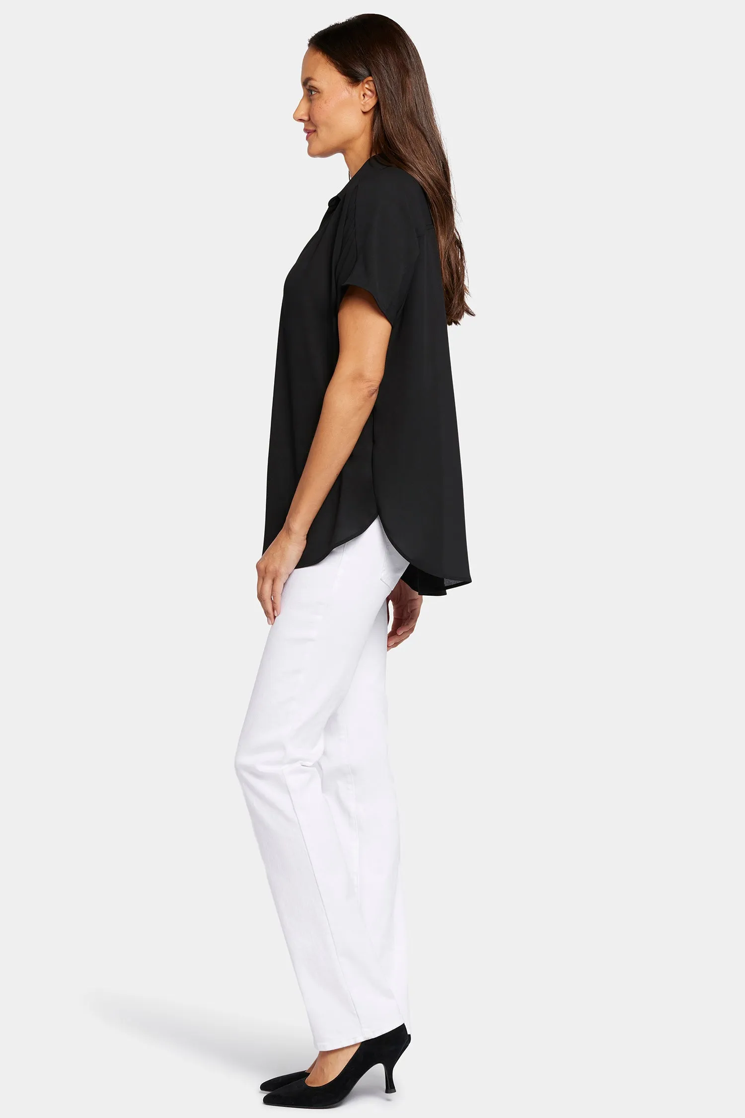 Becky Short Sleeved Blouse - Black sold by NYDJ product image thumbnail 3