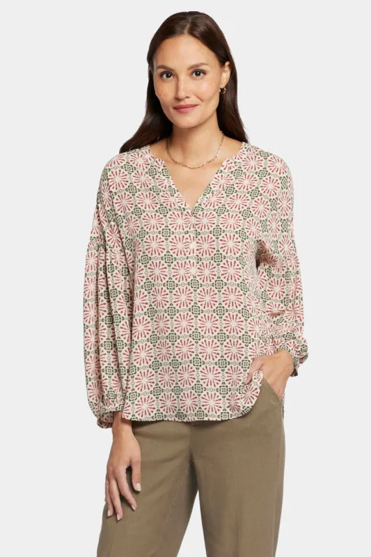 Paulina Peasant Blouse - Georgios Geo sold by NYDJ