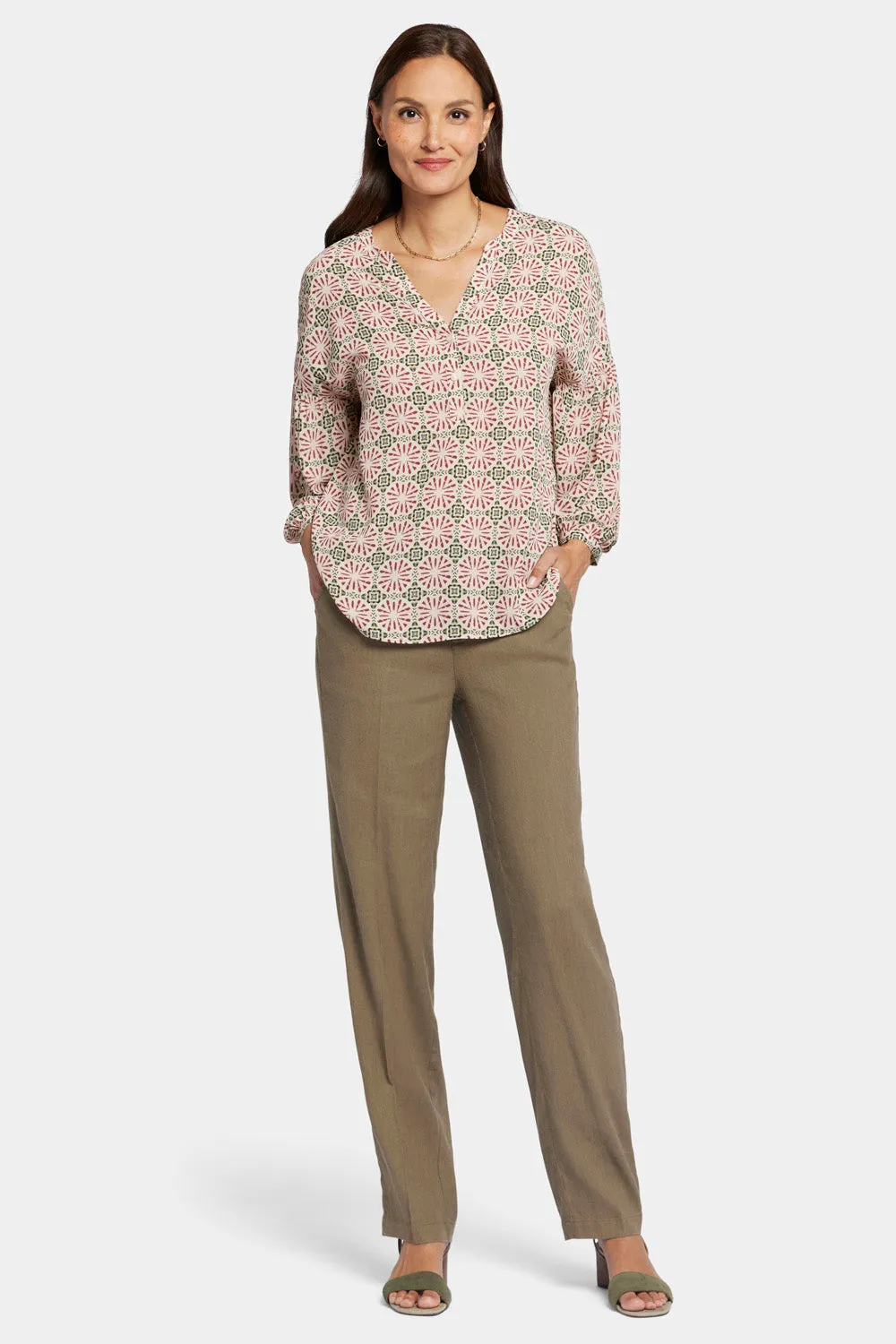 Paulina Peasant Blouse - Georgios Geo sold by NYDJ product image thumbnail 5