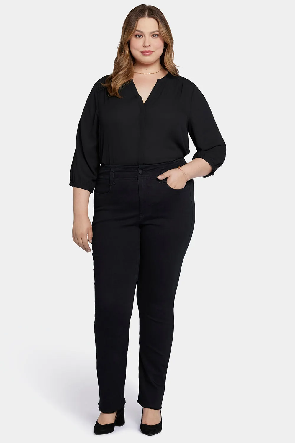 Marilyn Straight Jeans In Plus Size - Huntley sold by NYDJ product image thumbnail 4