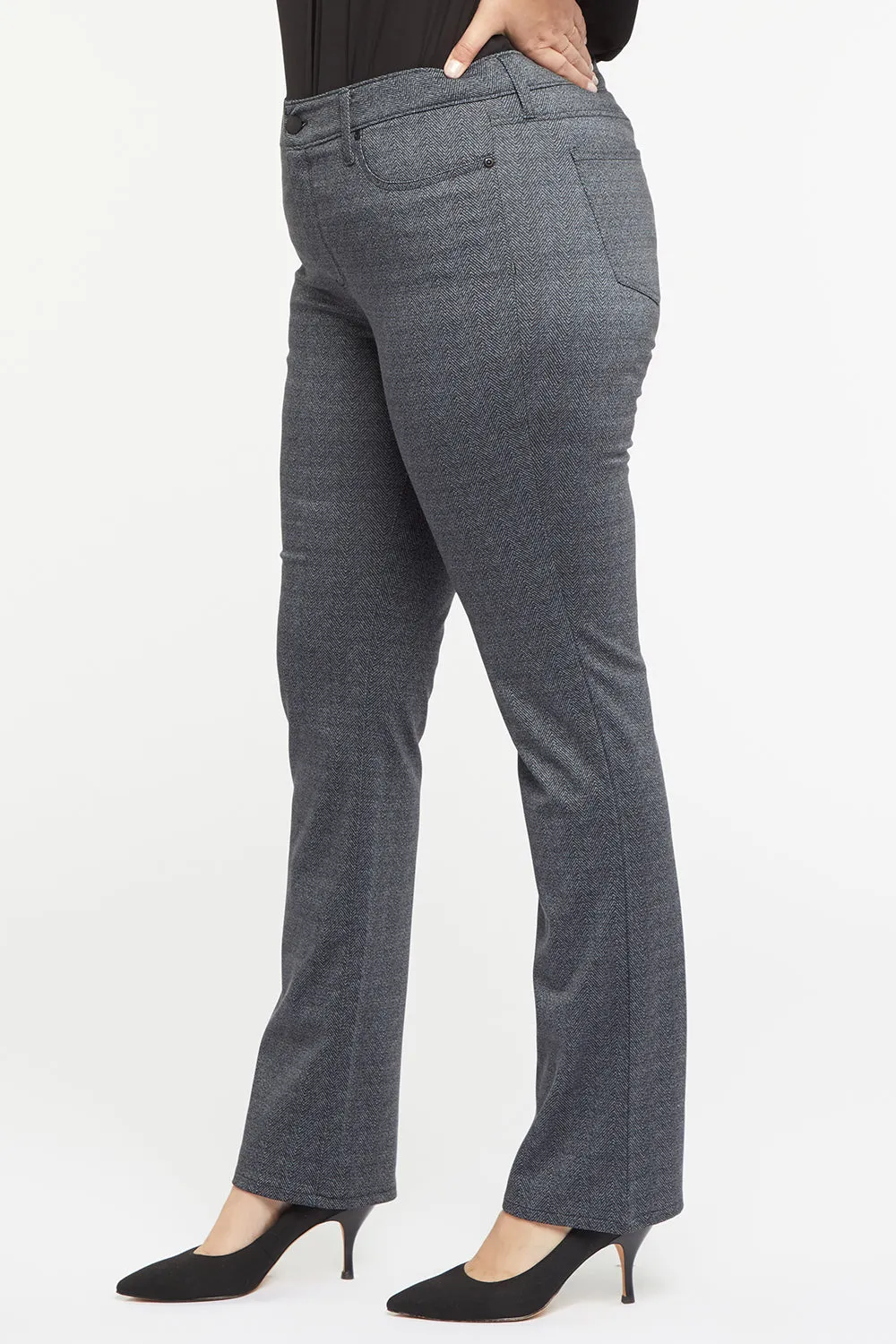 Marilyn Straight Pants In Plus Size - Lyon Herri sold by NYDJ product image thumbnail 3