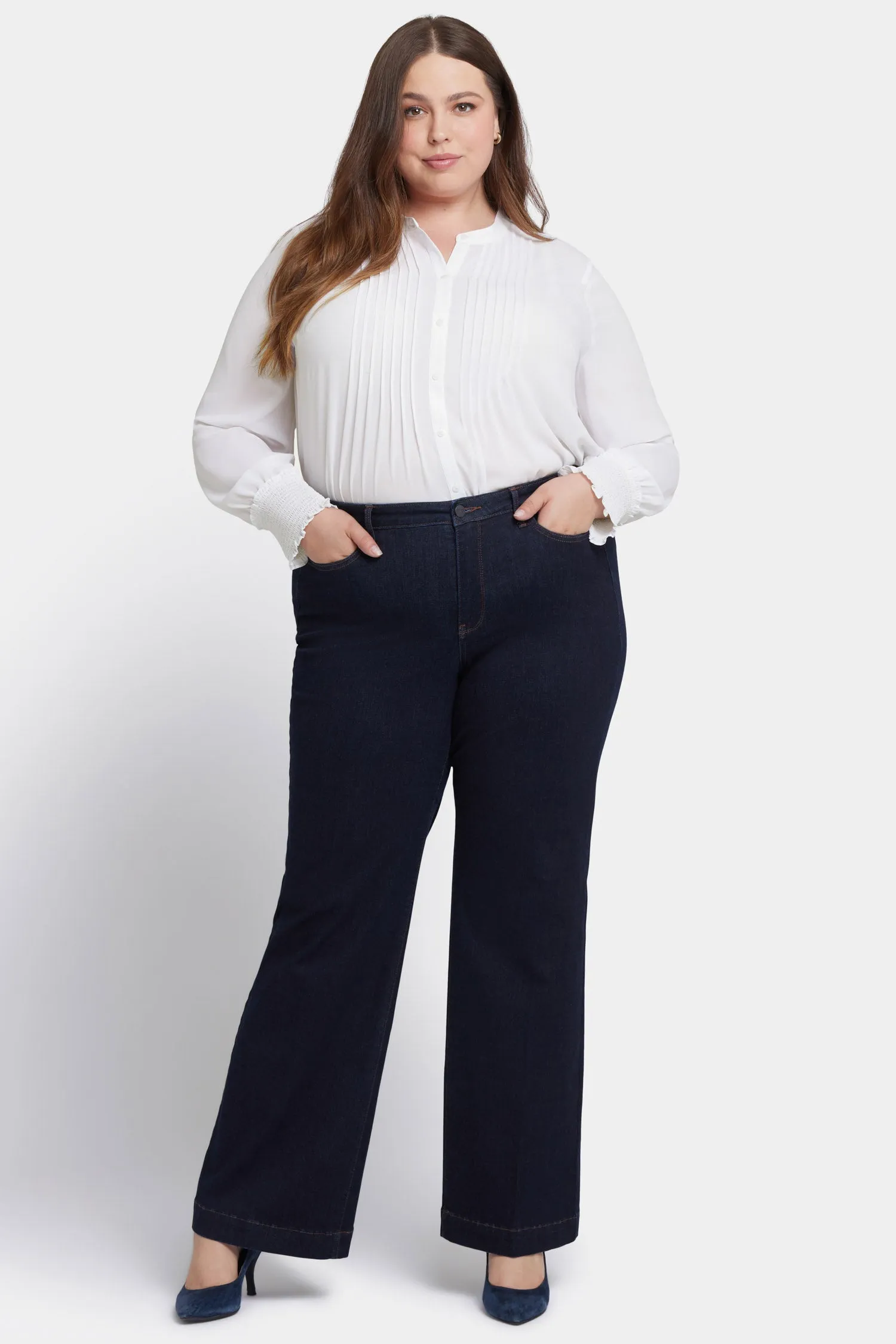 Teresa Wide Leg Jeans In Plus Size - Magical sold by NYDJ
