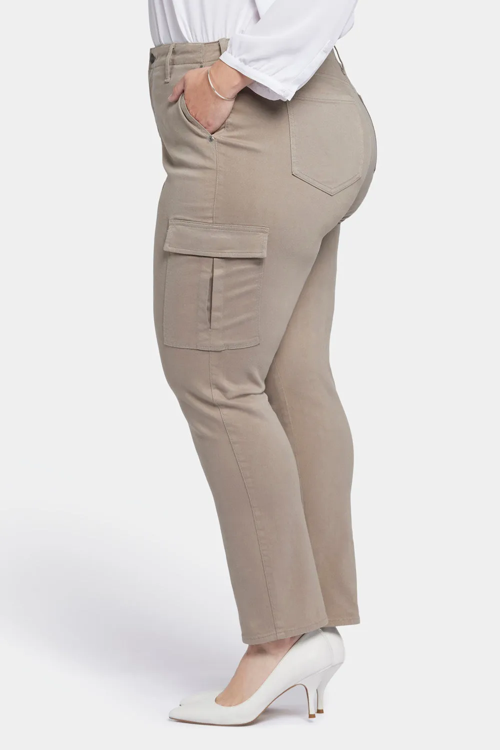 Sheri Slim Jeans In Plus Size - Saddlewood sold by NYDJ product image thumbnail 3