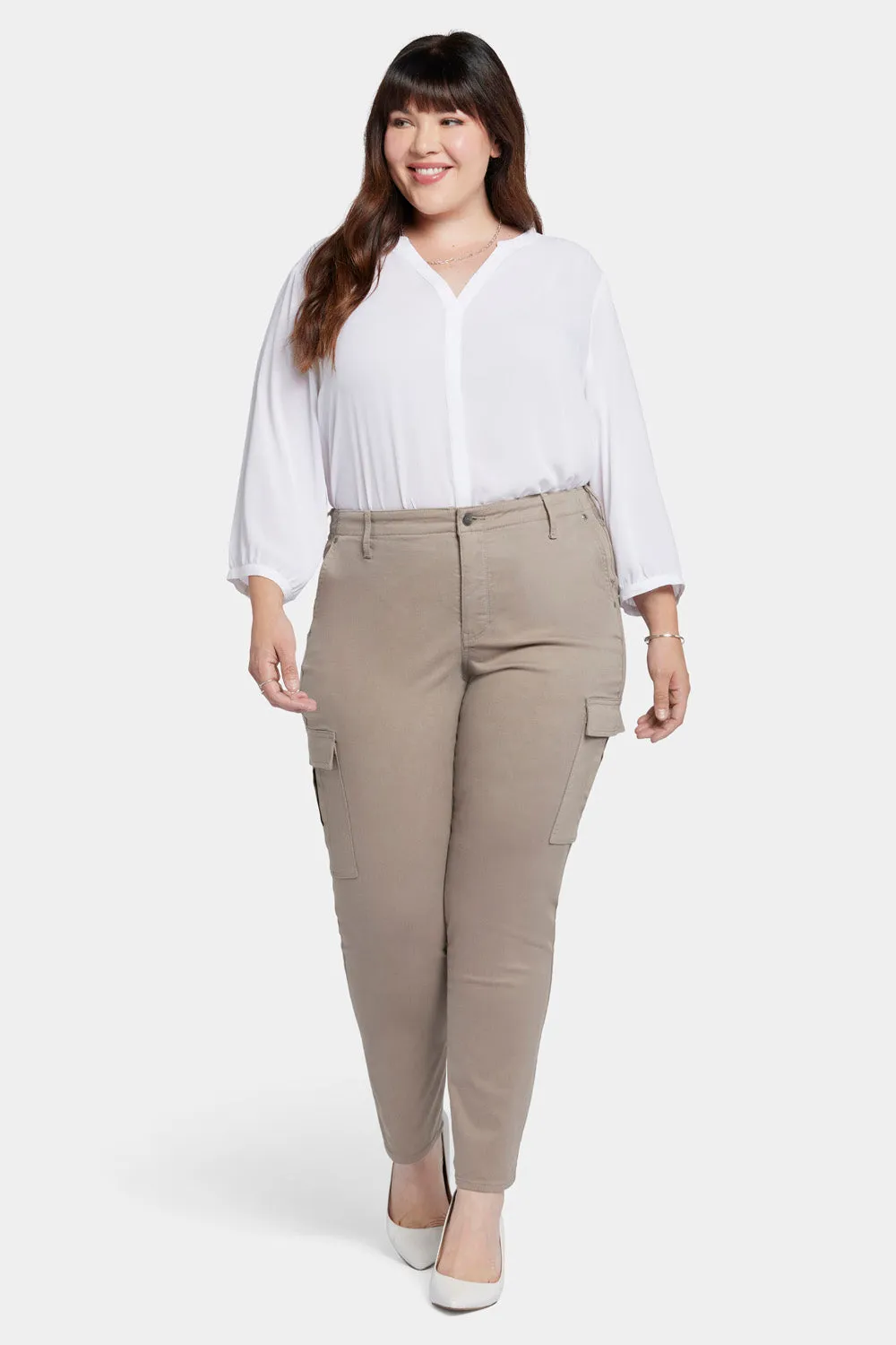 Sheri Slim Jeans In Plus Size - Saddlewood sold by NYDJ product image thumbnail 4