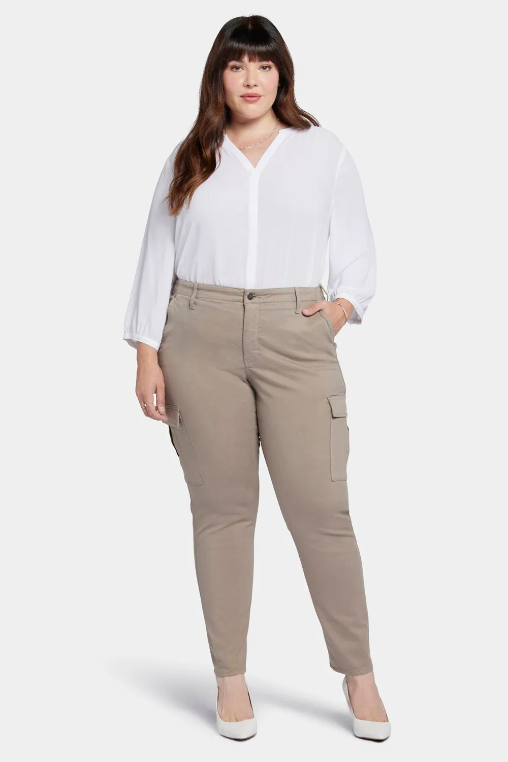 Sheri Slim Jeans In Plus Size - Saddlewood sold by NYDJ