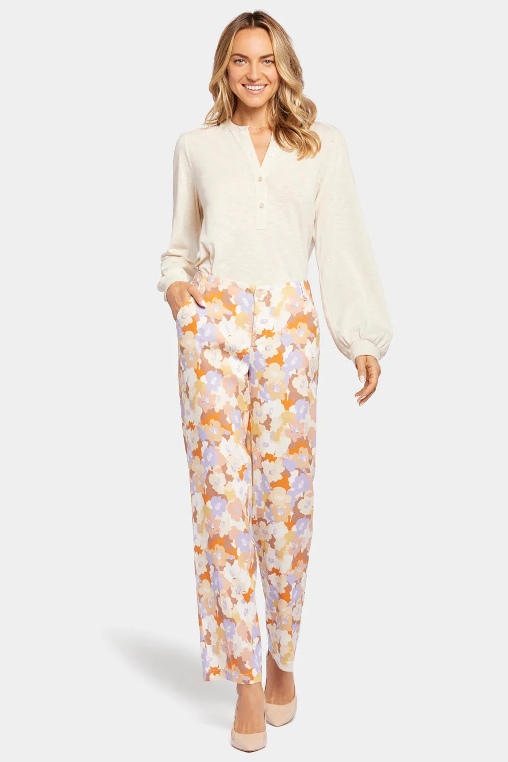 Marilyn Straight Pants - Sunset Grove sold by NYDJ