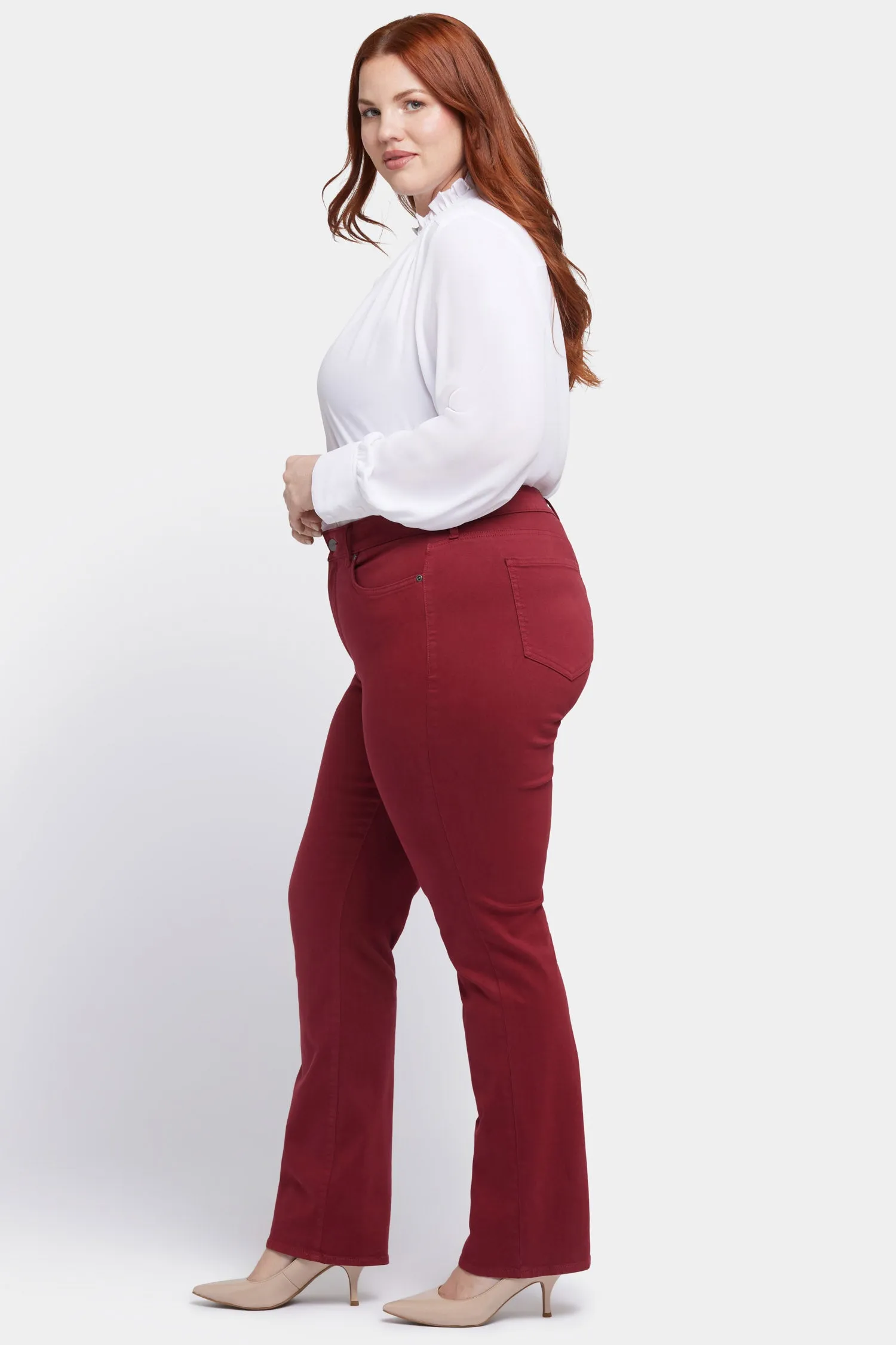 Marilyn Straight Jeans In Plus Size - Wild Currant sold by NYDJ product image thumbnail 5