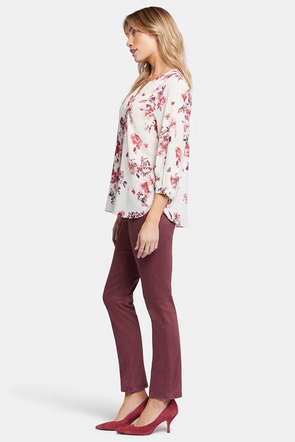 Pintuck Blouse - Harmony Garden sold by NYDJ product image thumbnail 3