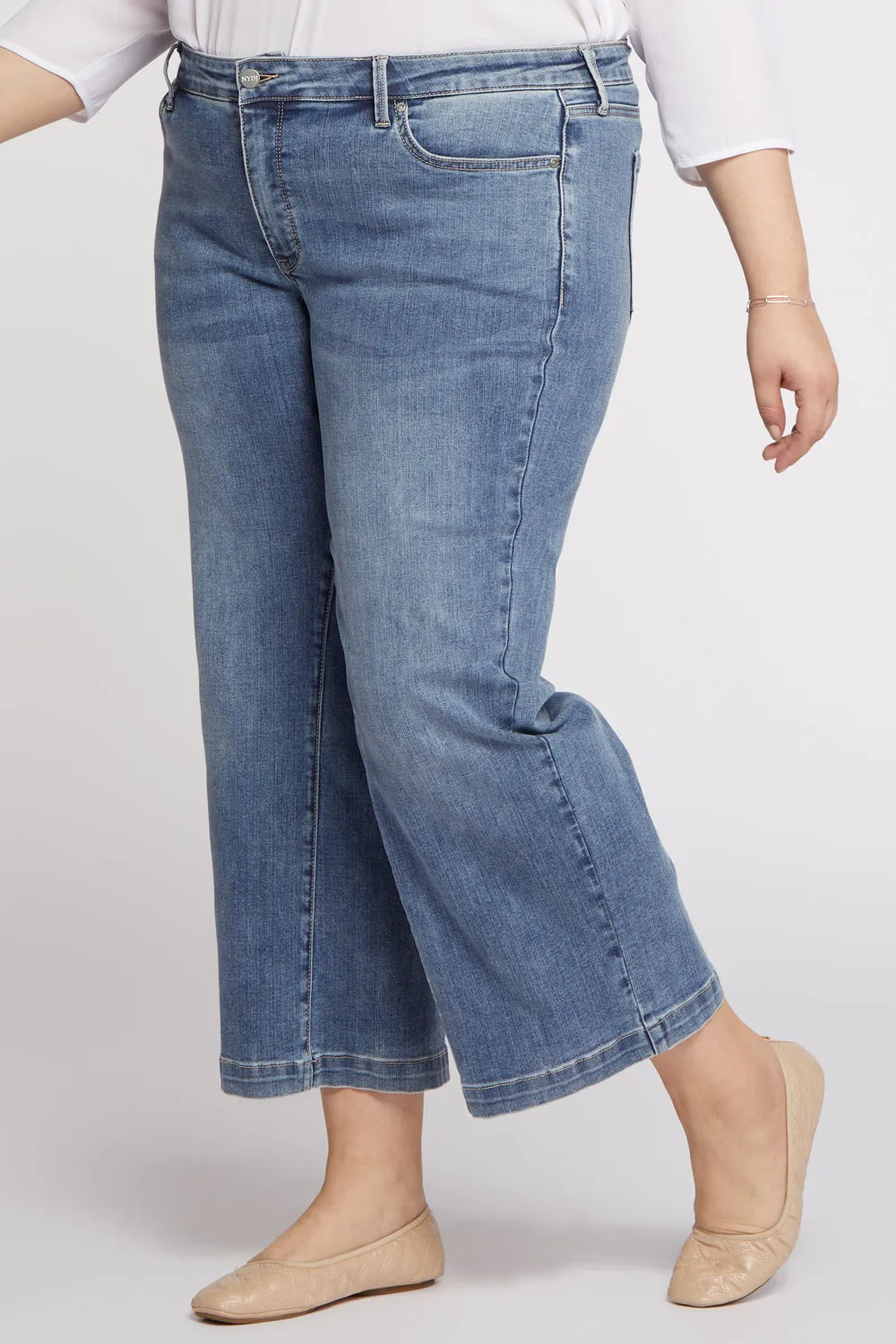Teresa Wide Leg Ankle Jeans In Plus Size - Loire sold by NYDJ product image thumbnail 3