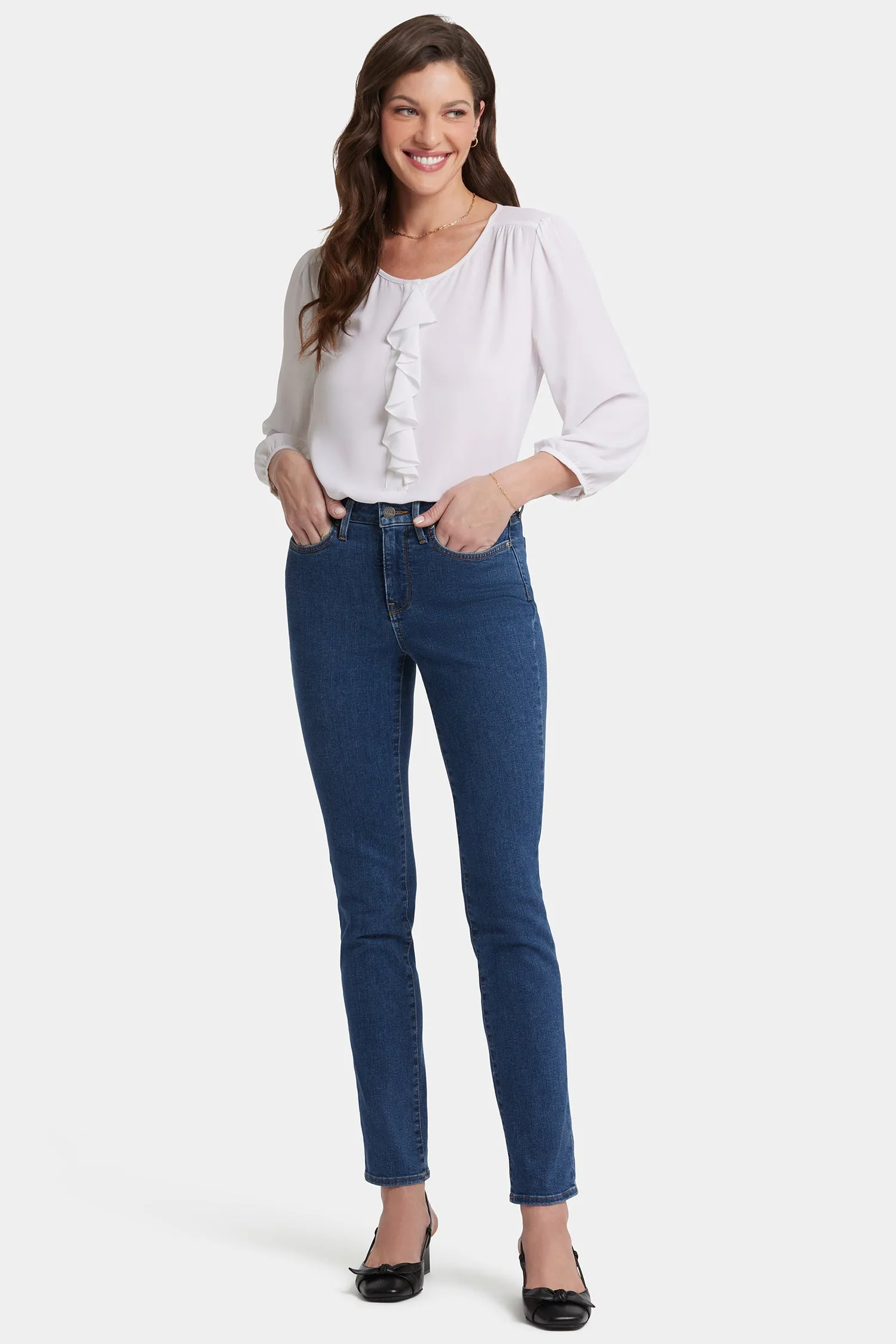 Sheri Slim Jeans - Batik Blue sold by NYDJ product image thumbnail 4