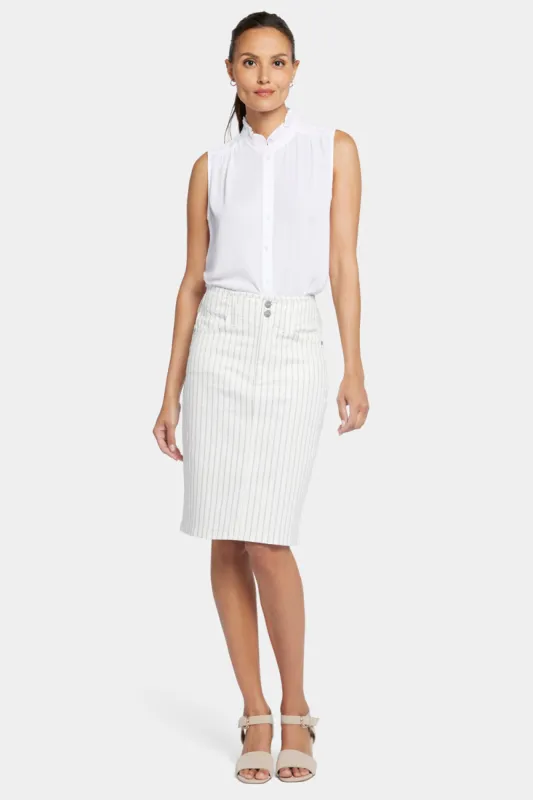 High Waist Skirt - Beach Cruise Stripe sold by NYDJ