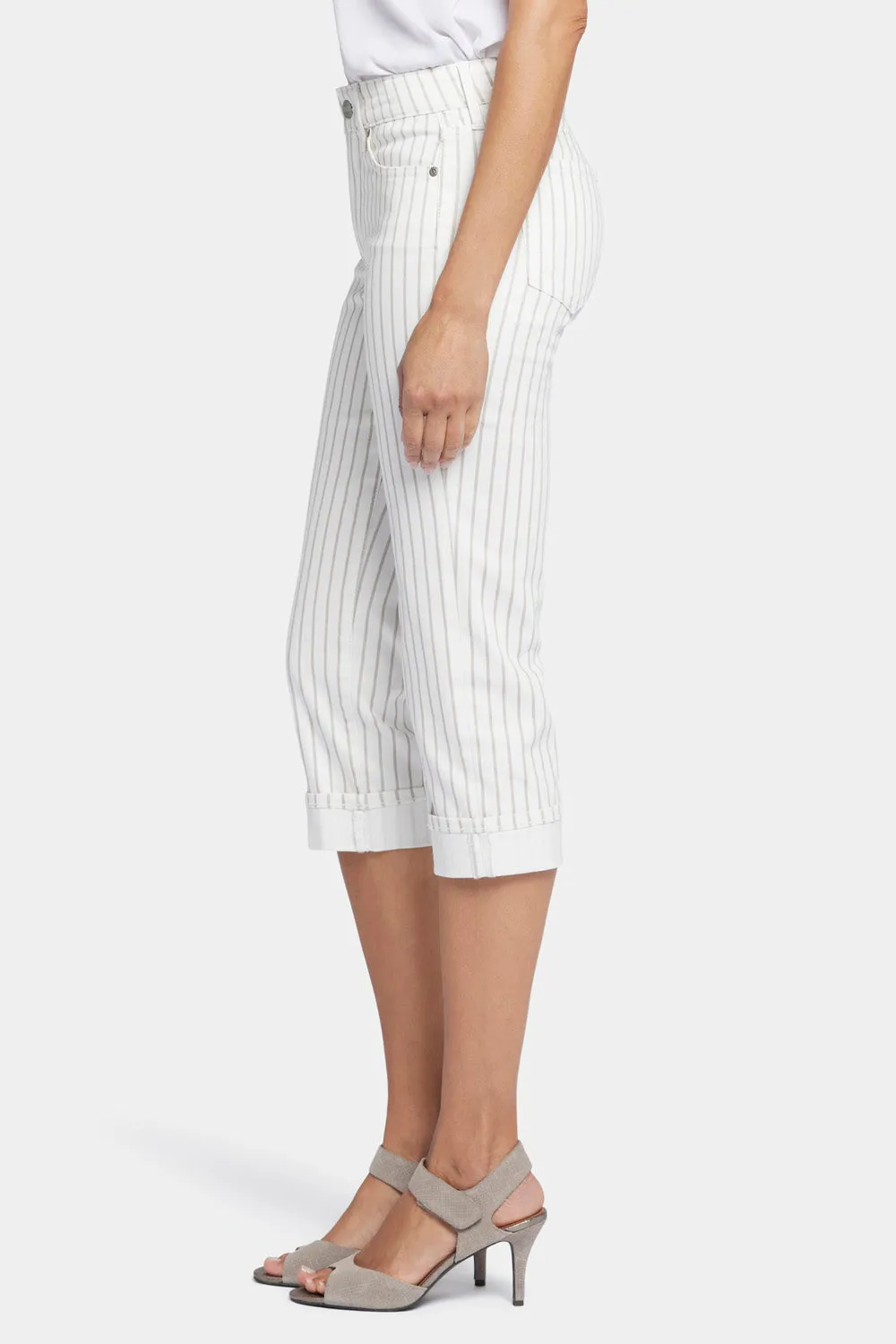 Marilyn Straight Crop Jeans - Beach Cruise Stripe sold by NYDJ product image thumbnail 3