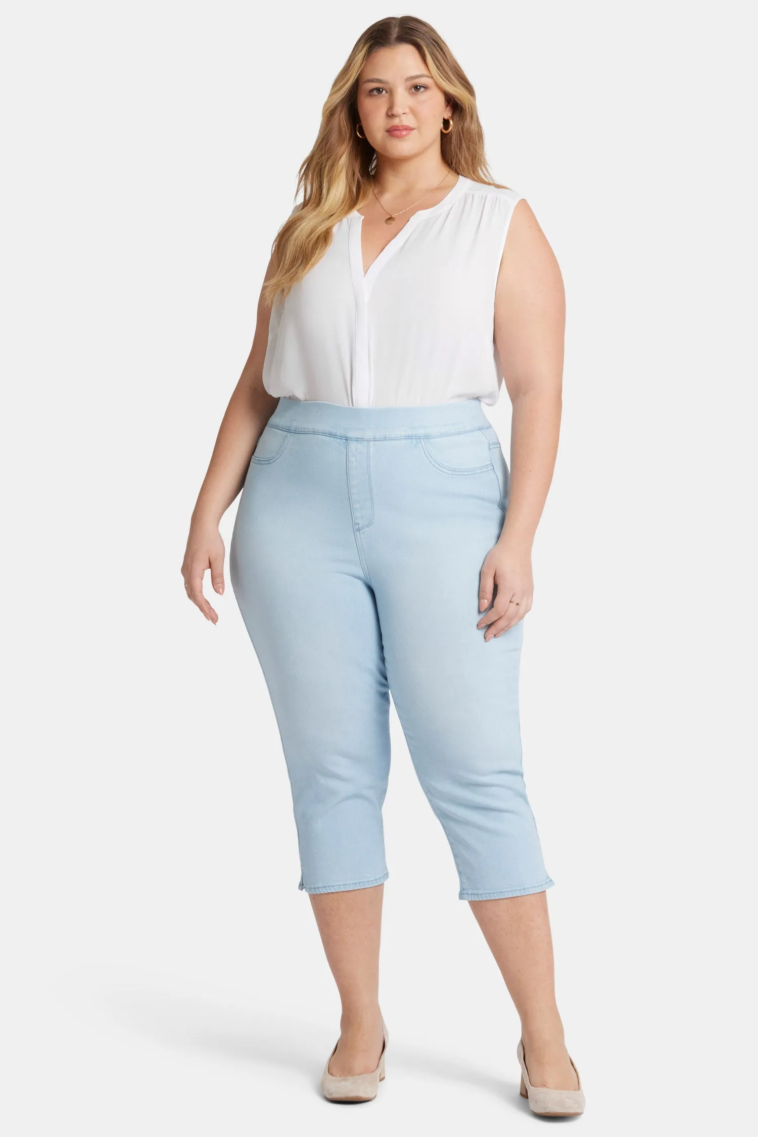 Dakota Crop Pull-On Jeans In Plus Size - Oceanfront sold by NYDJ