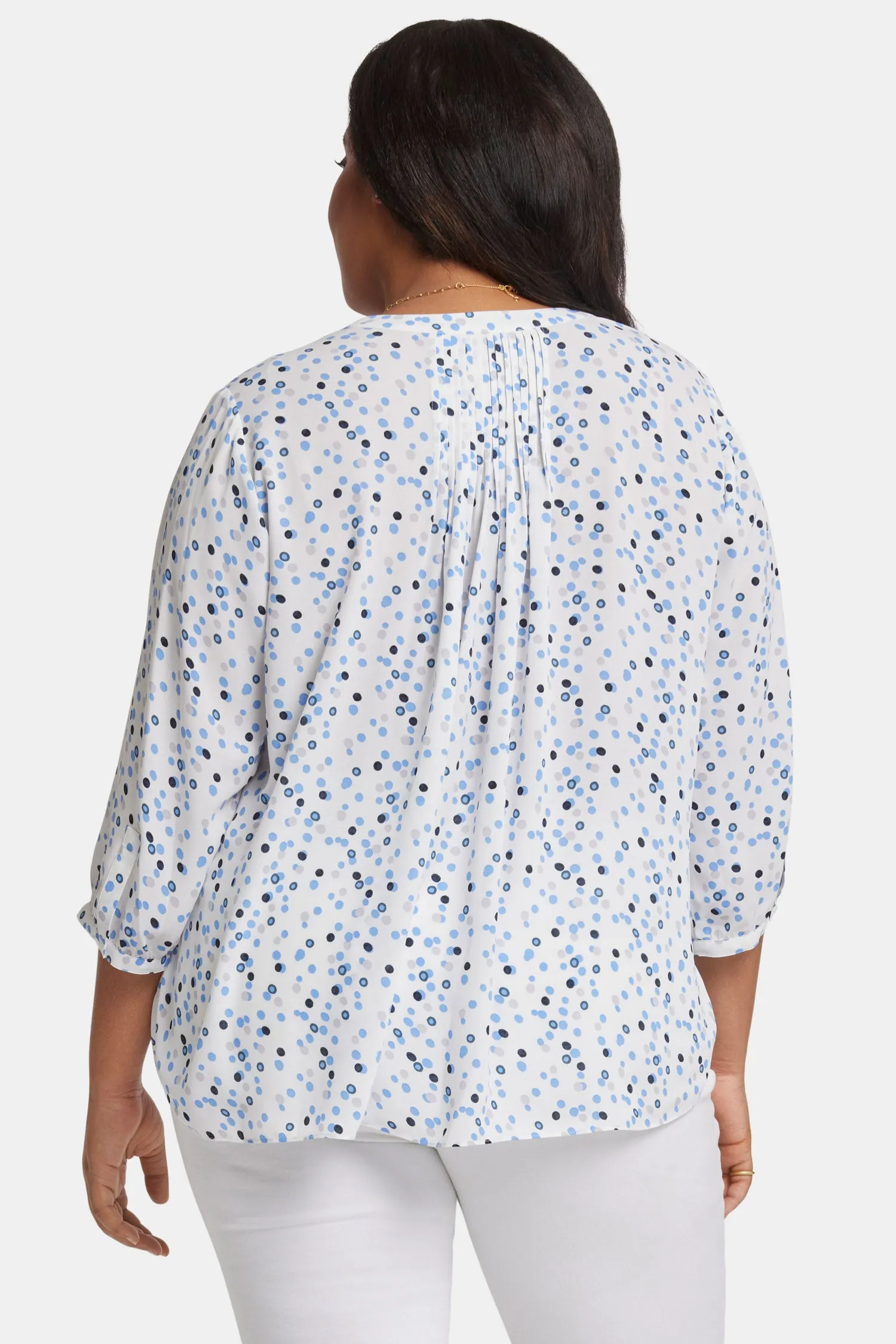 Pintuck Blouse In Plus Size - Leyla Dots sold by NYDJ product image thumbnail 2