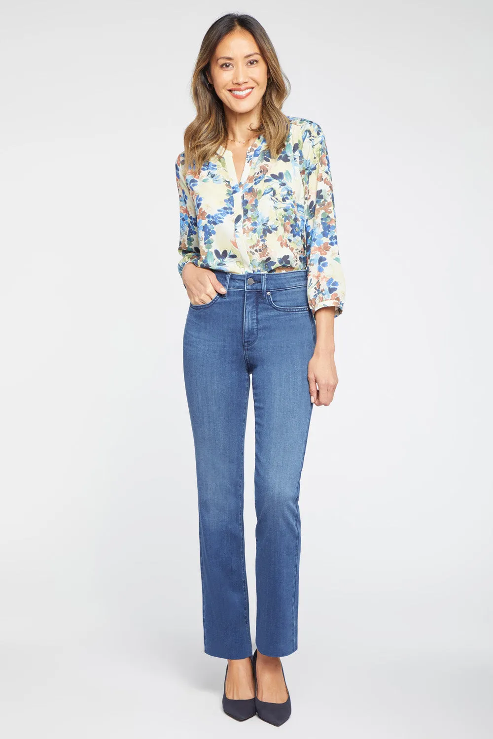 Marilyn Straight Jeans In Petite - Rendezvous sold by NYDJ product image thumbnail 4
