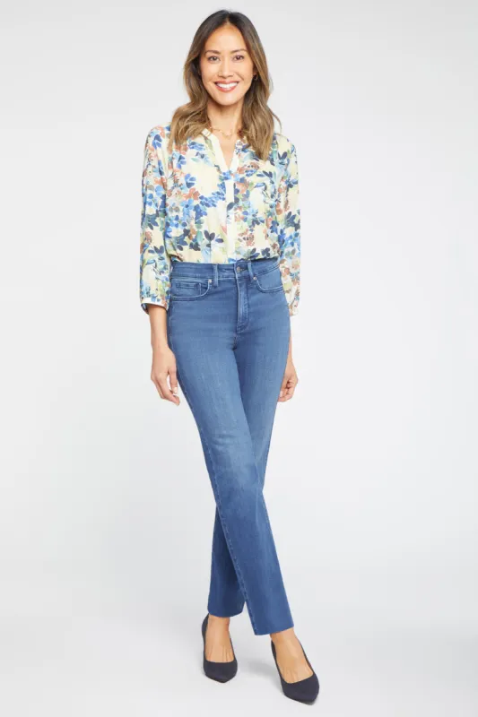 Marilyn Straight Jeans In Petite - Rendezvous sold by NYDJ