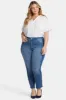 Marilyn Straight Ankle Jeans In Plus Size - Azure Wave sold by NYDJ