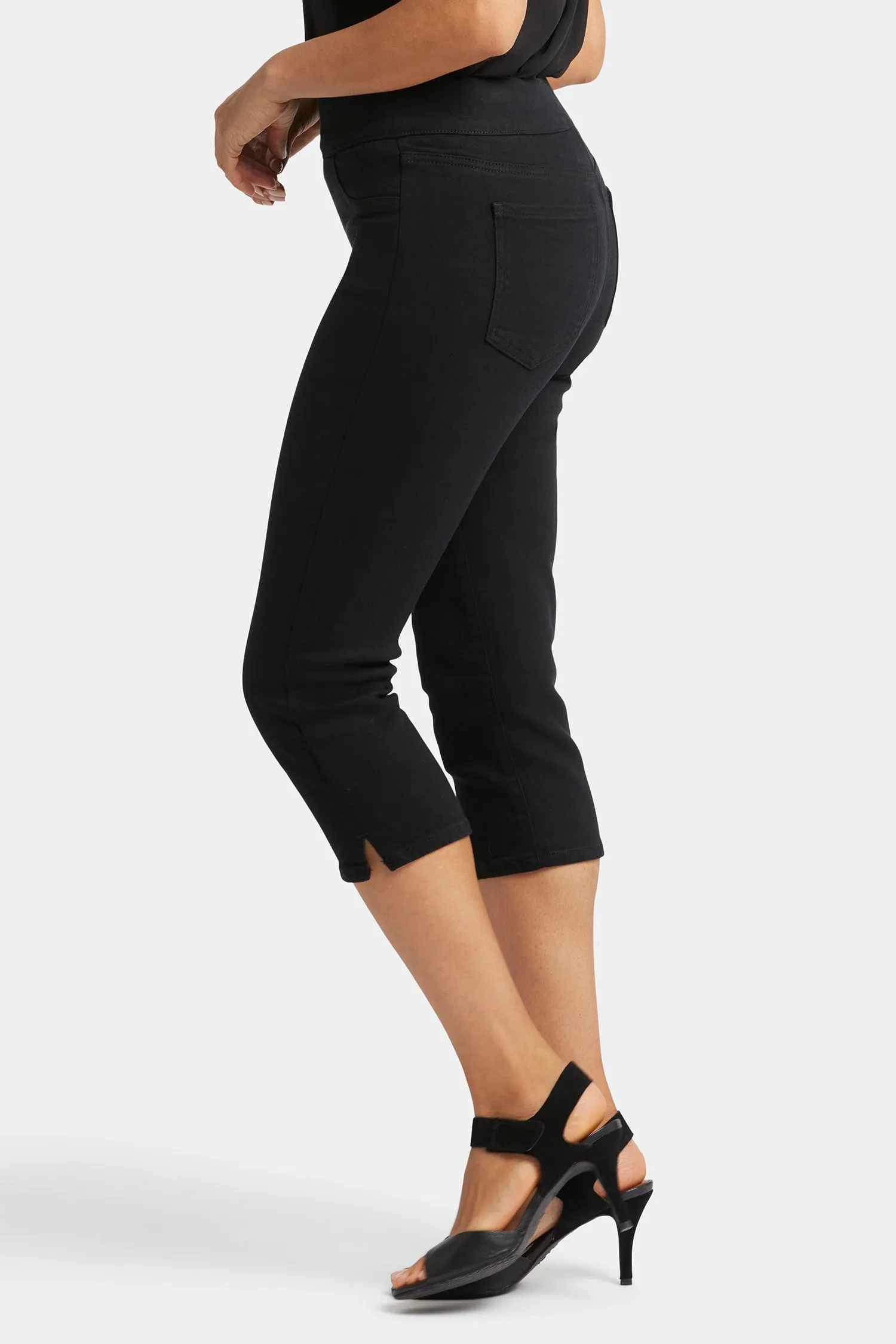 Dakota Crop Pull-On Jeans - Overdye Black sold by NYDJ product image thumbnail 3