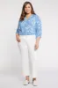 Teresa Wide Leg Ankle Jeans In Plus Size - Optic White sold by NYDJ