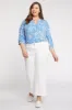 Teresa Wide Leg Ankle Jeans In Plus Size - Optic White sold by NYDJ