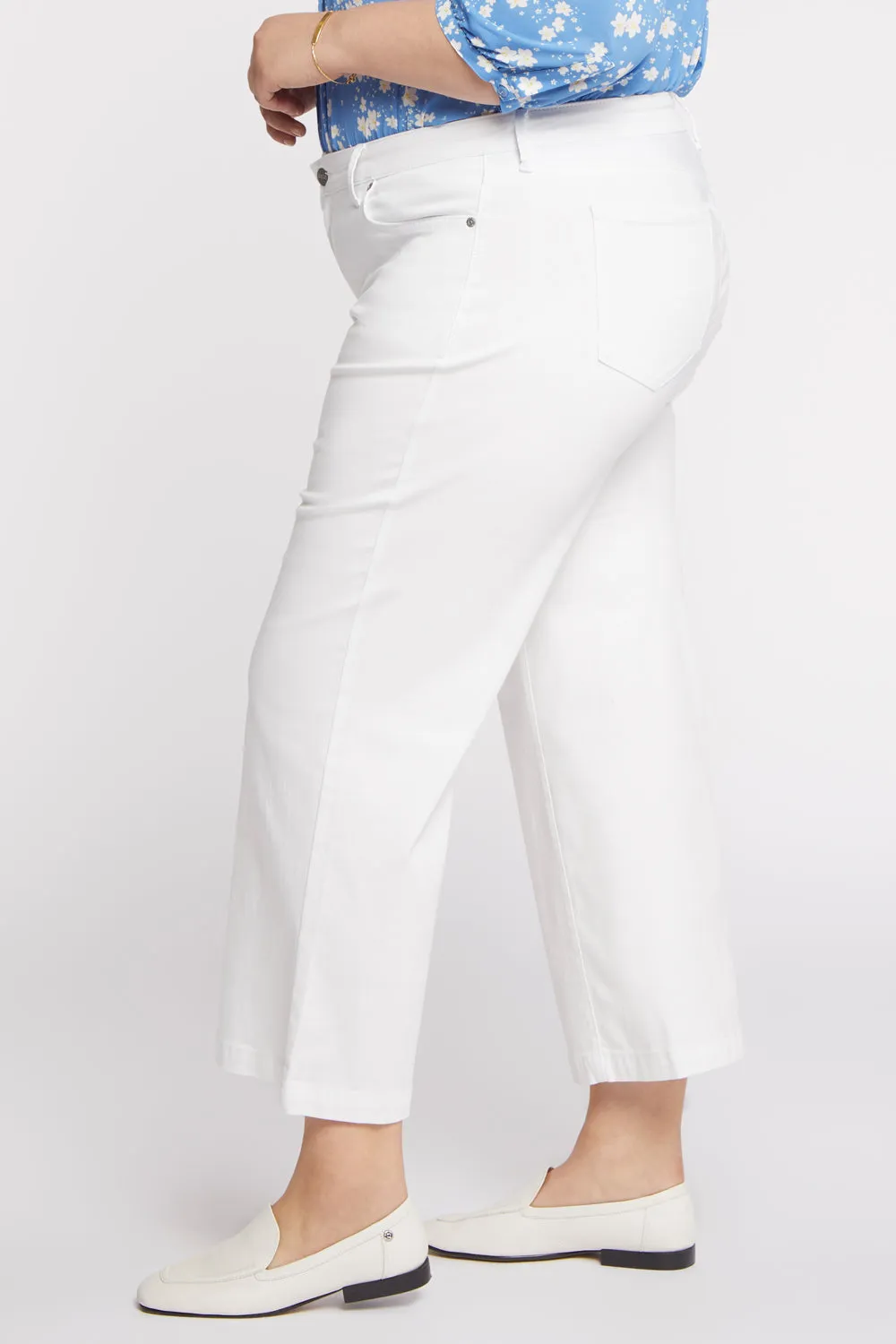 Teresa Wide Leg Ankle Jeans In Plus Size - Optic White sold by NYDJ product image thumbnail 3