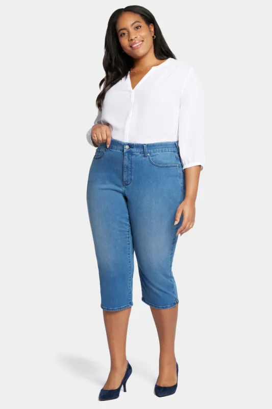 Waist-Match™ Slim Straight Crop Jeans In Plus Size - Contented sold by NYDJ