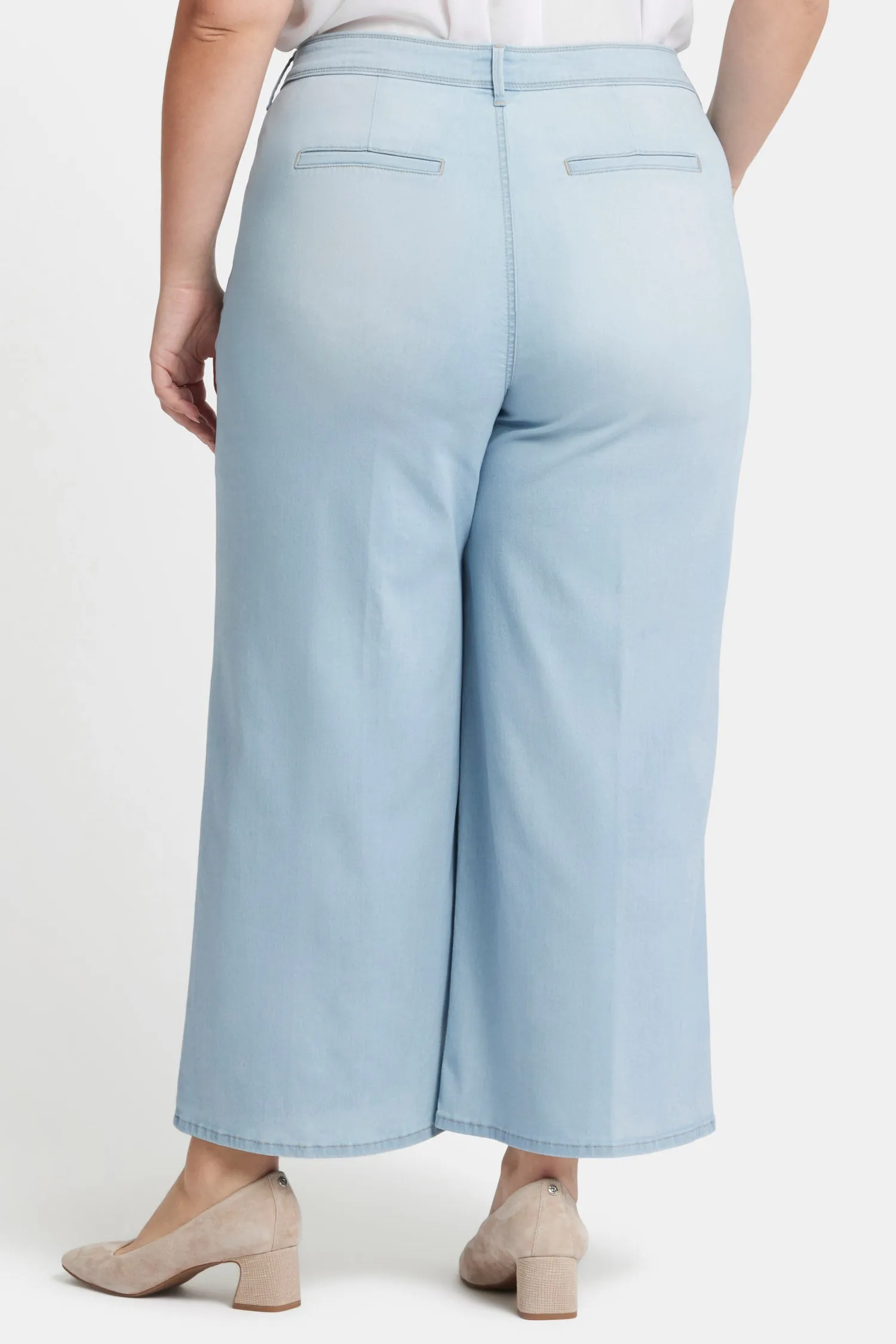 Mona Wide Leg Trouser Ankle Jeans In Plus Size - Oceanfront sold by NYDJ product image thumbnail 2