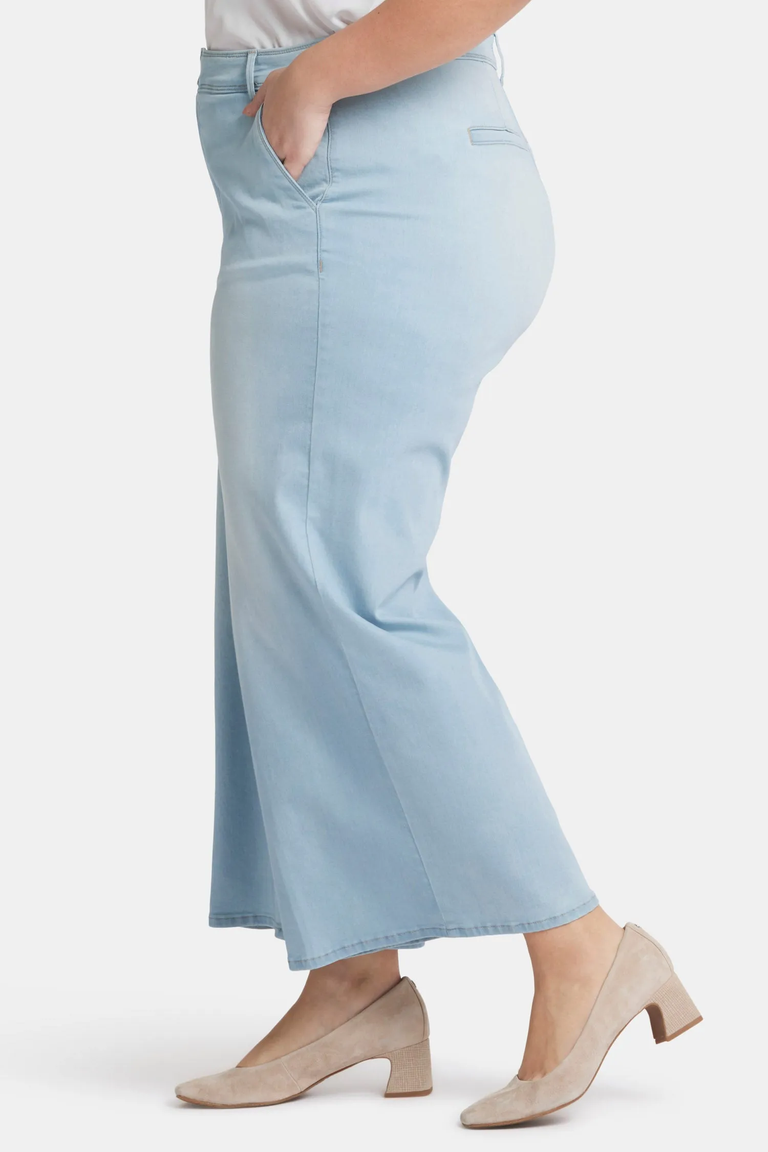 Mona Wide Leg Trouser Ankle Jeans In Plus Size - Oceanfront sold by NYDJ product image thumbnail 3