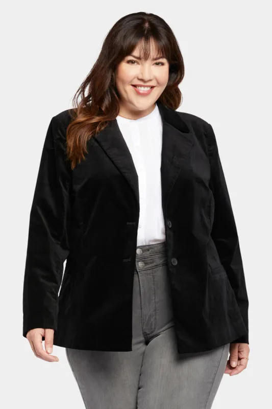 Classic Blazer Jacket In Plus Size - Black sold by NYDJ