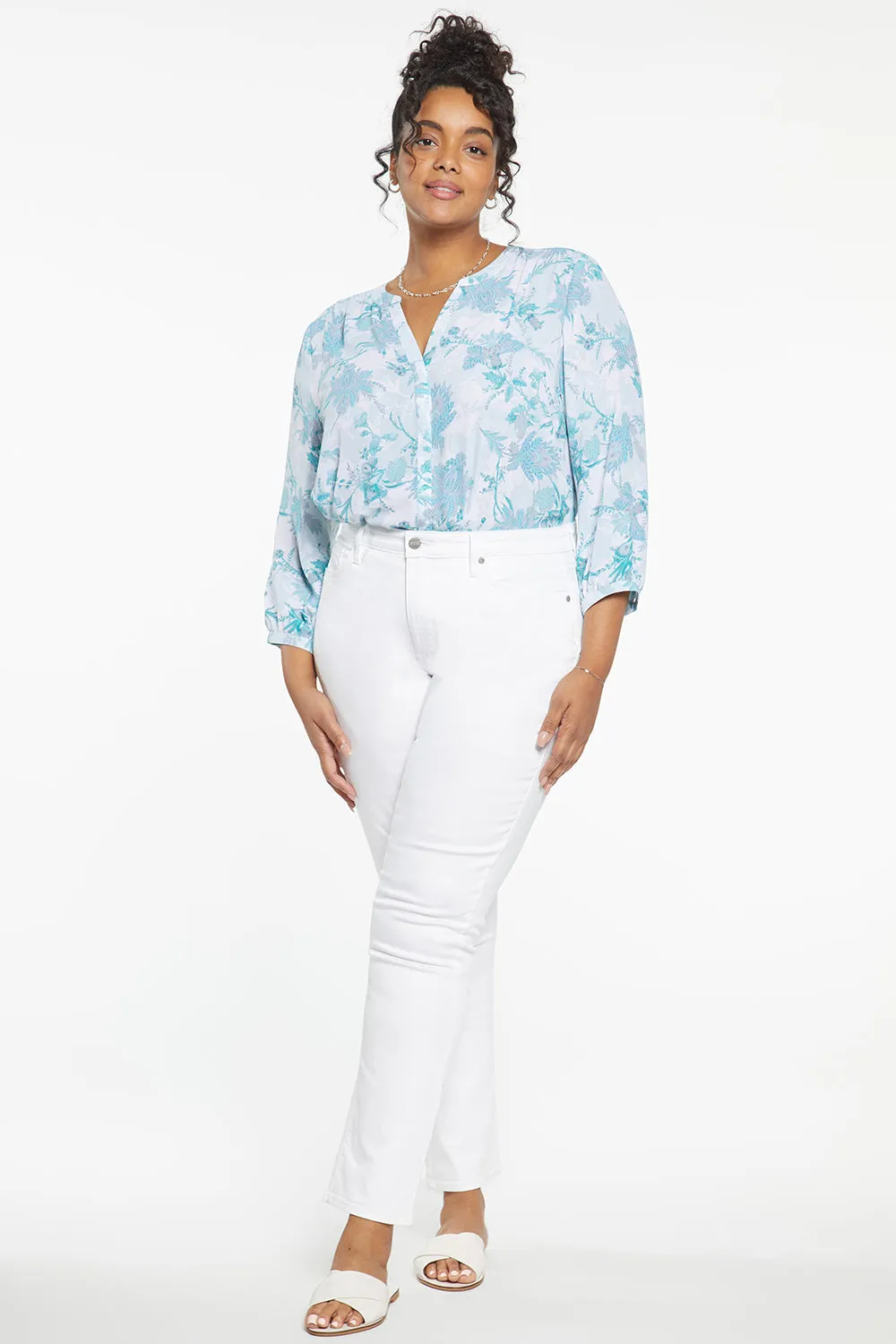 Sheri Slim Jeans In Plus Size - Optic White sold by NYDJ product image thumbnail 4