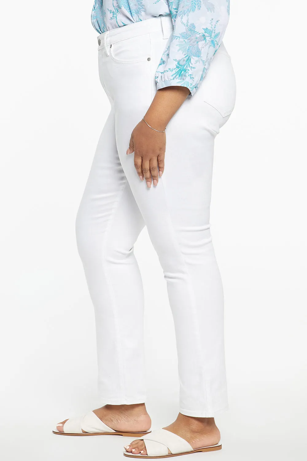 Sheri Slim Jeans In Plus Size - Optic White sold by NYDJ product image thumbnail 3