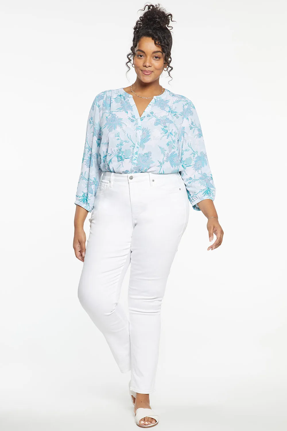 Sheri Slim Jeans In Plus Size - Optic White sold by NYDJ product image thumbnail 5