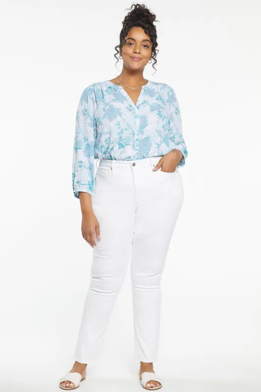 Sheri Slim Jeans In Plus Size - Optic White sold by NYDJ