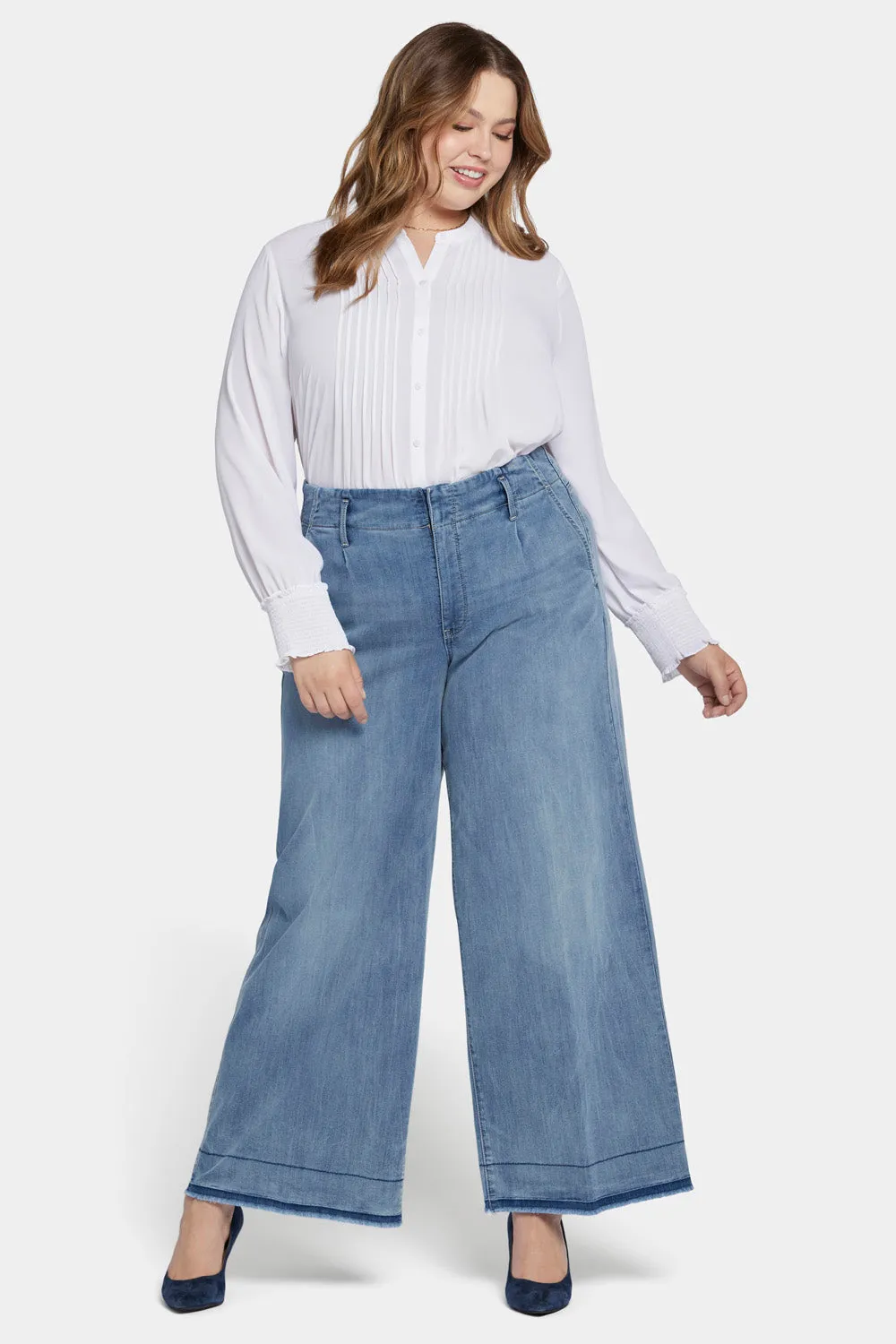 Mona Wide Leg Trouser Jeans In Plus Size - State sold by NYDJ product image thumbnail 4