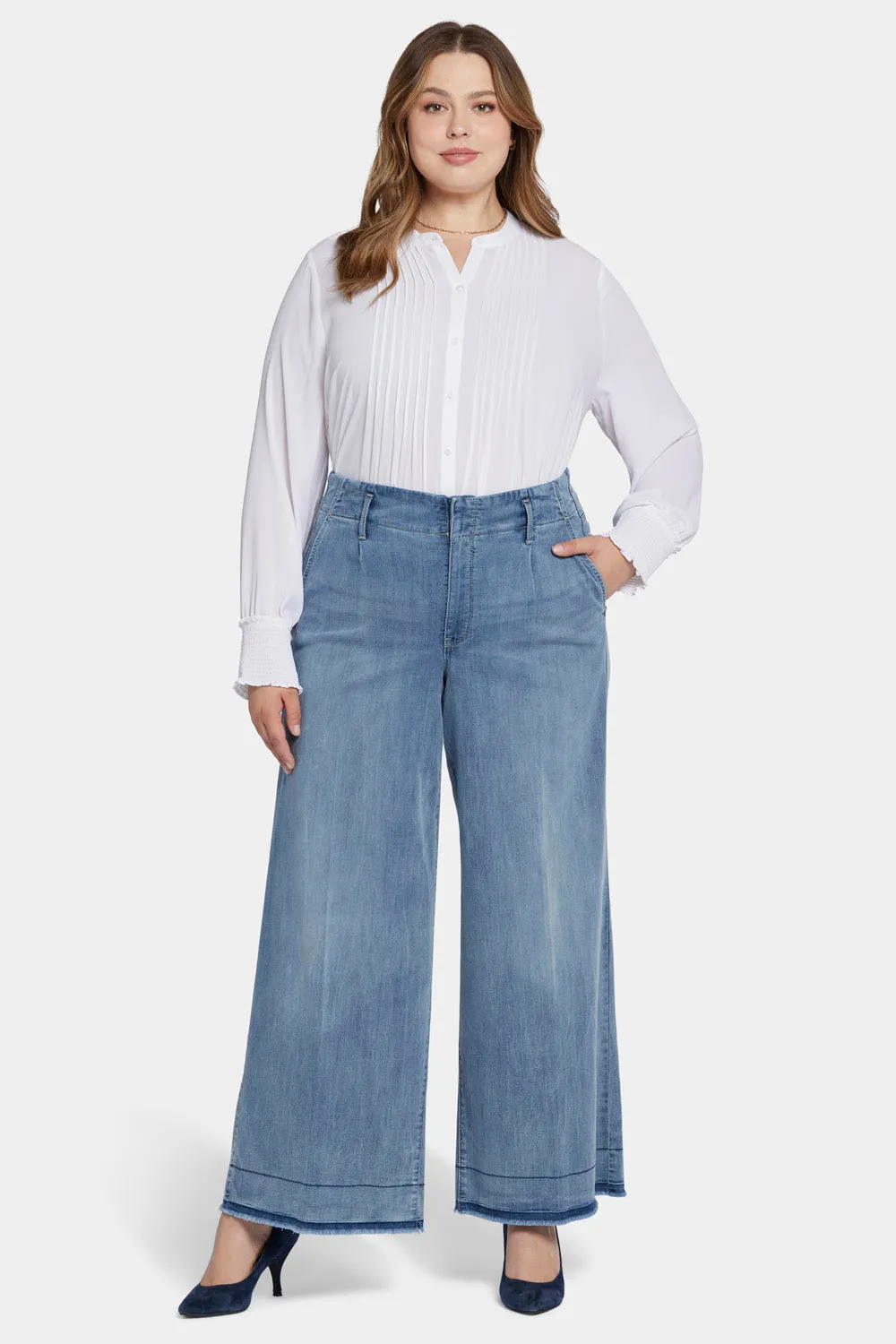Mona Wide Leg Trouser Jeans In Plus Size - State sold by NYDJ