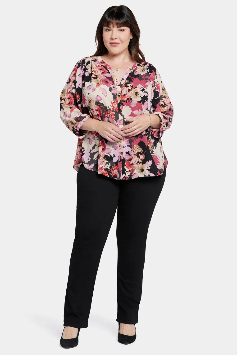 Pintuck Blouse In Plus Size - Helena sold by NYDJ product image thumbnail 5