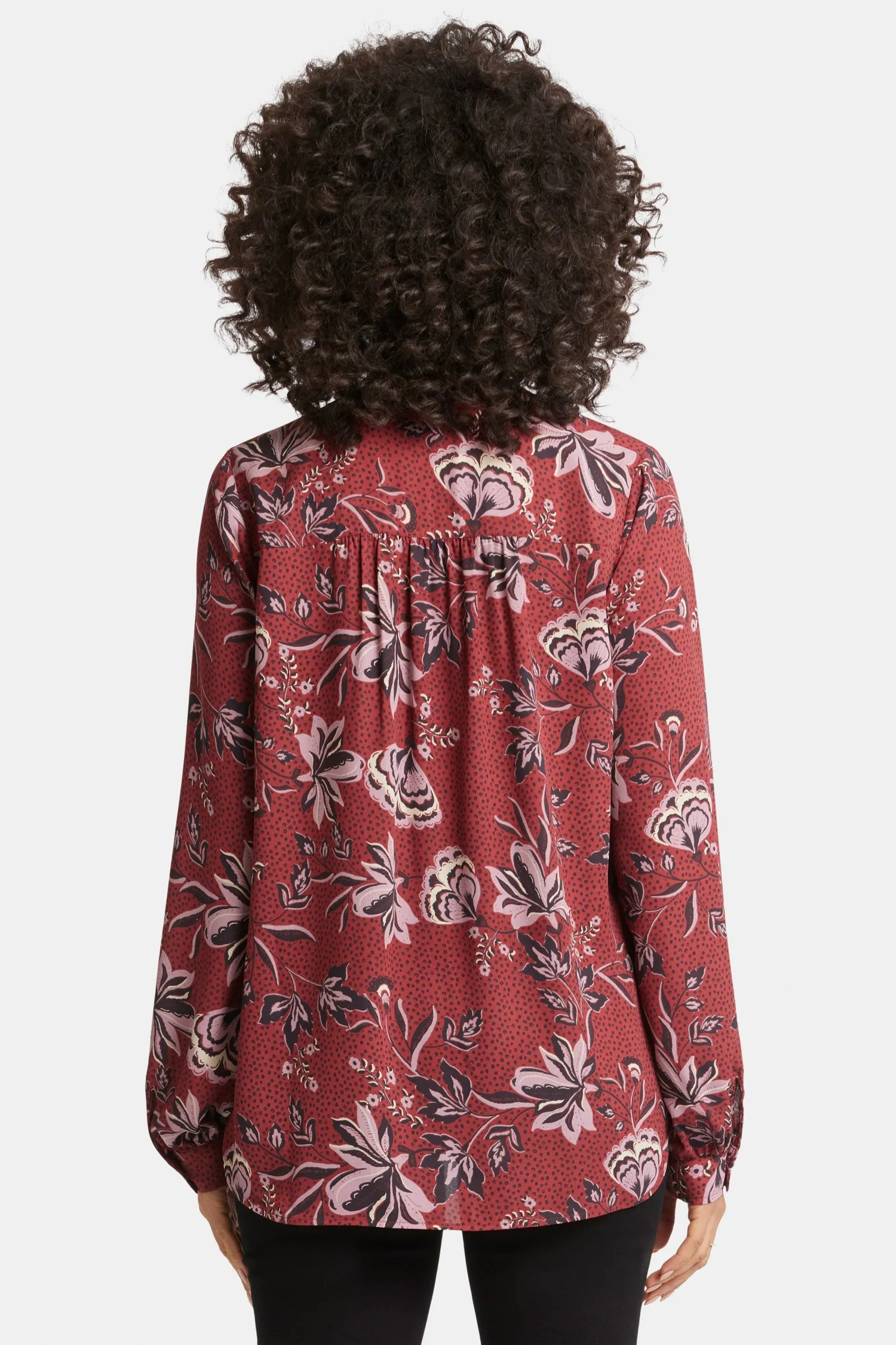 Simone Blouse - Rosa Blooms sold by NYDJ product image thumbnail 2